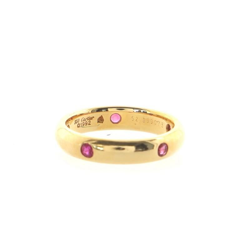 Cartier Stella Band Ring 18K Yellow Gold and Ruby In Good Condition In New York, NY