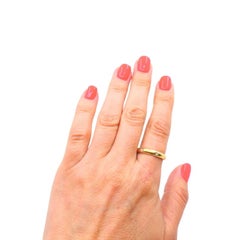 Cartier Stella Ring 18k Gold Diamond Band Vintage