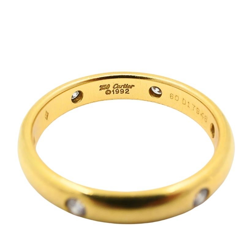 da uomo o donna Anello Cartier Stella in oro 18k con diamante Vintage in vendita
