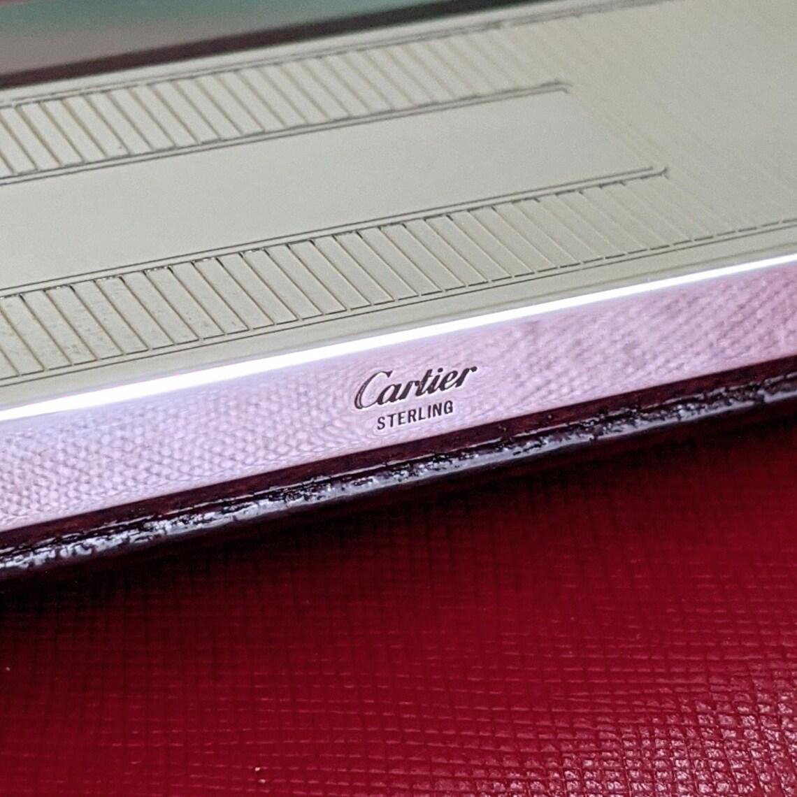 Cartier Sterling Art Deco Style Silver Photograph Fame And Cartier Gift Box For Sale 1