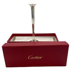 Cartier Sterling-Knospenvase in Schachtel