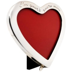 Cartier Sterling Heart "I'm Yours, You're Mine" Frame