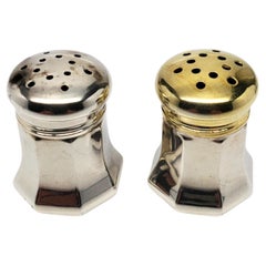 Cartier Sterling Silver 8 Piece Salt & Pepper Shakers with Box #19699