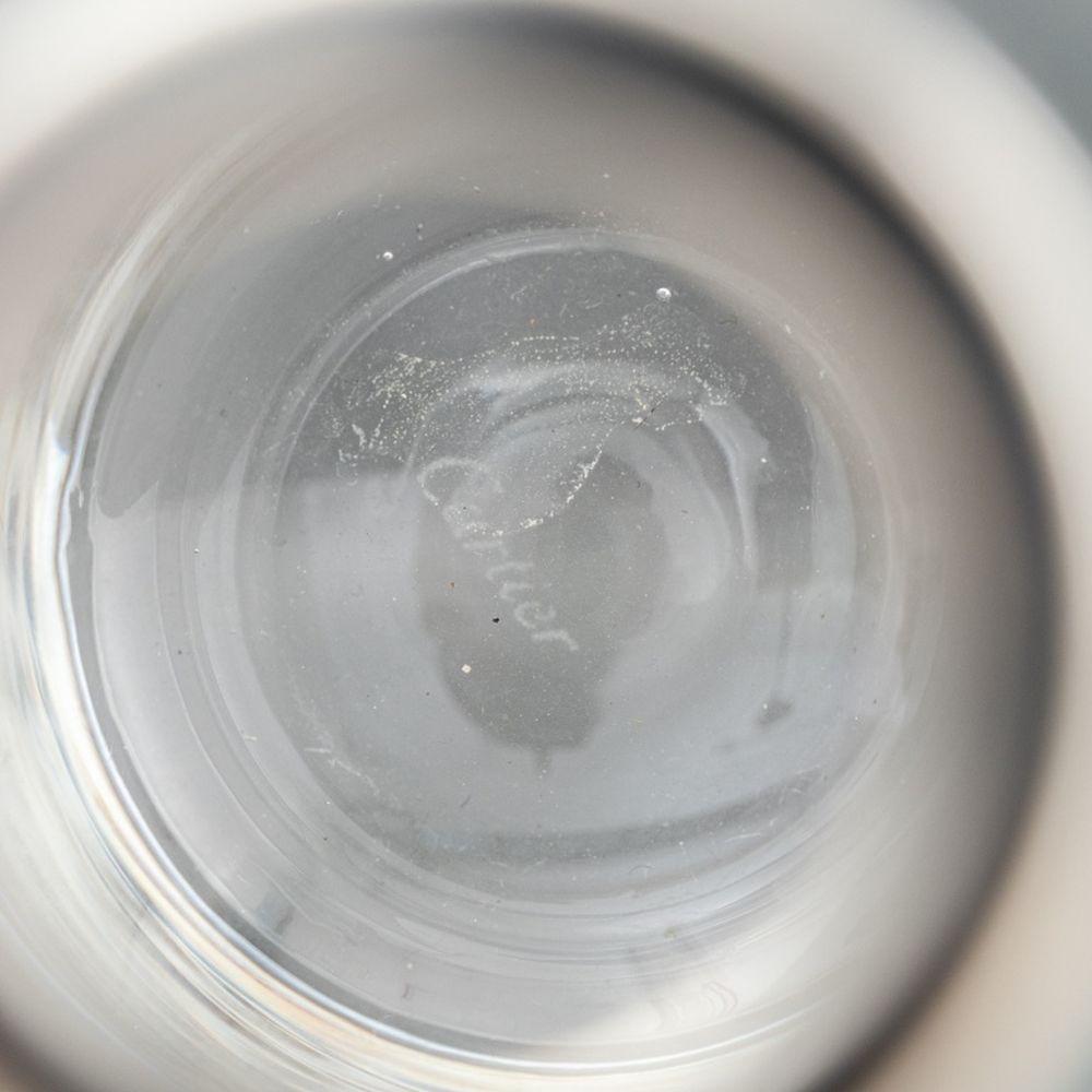 Argent Vase en argent et verre de Cartier en vente