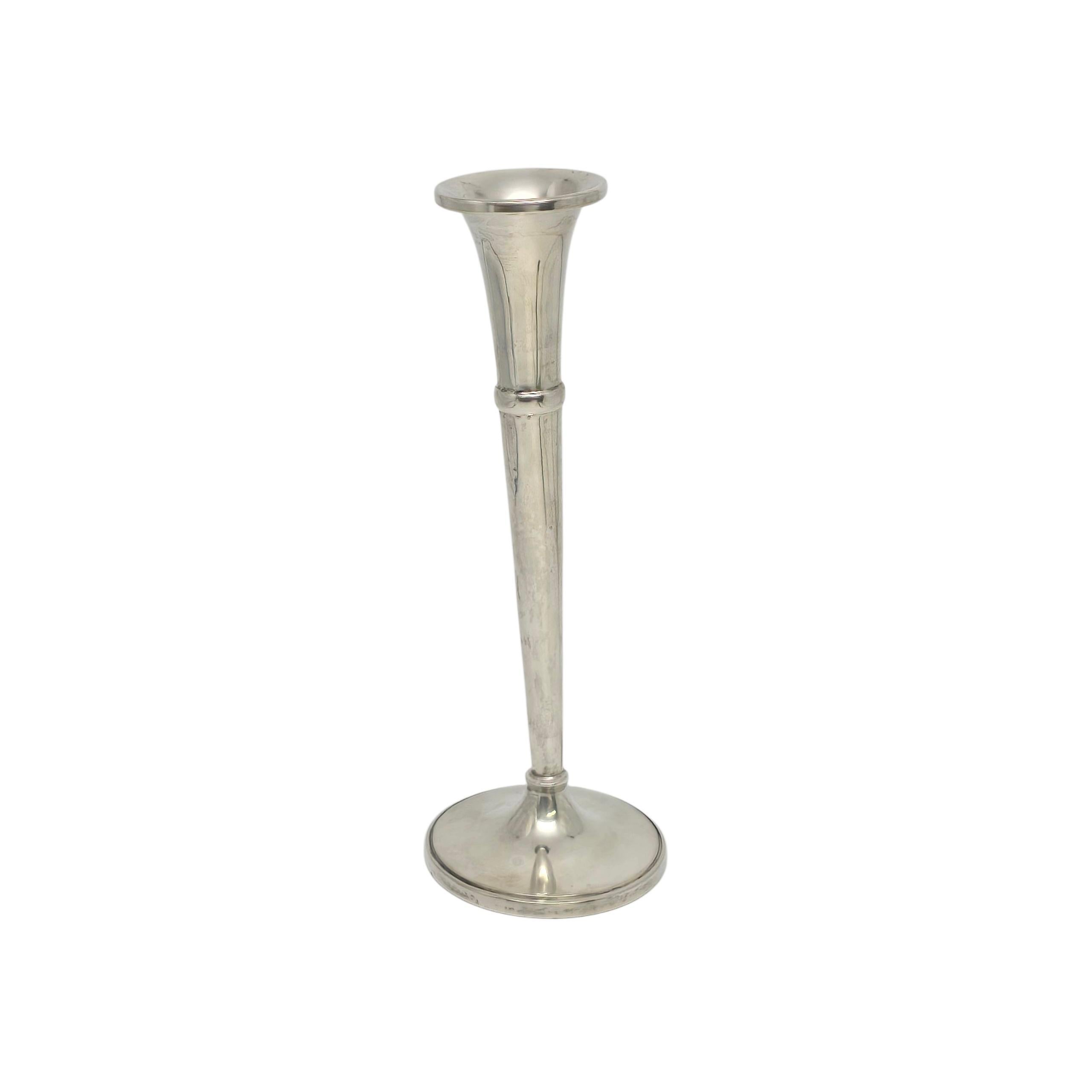 Cartier Sterling Silver Bud Vase 7 5/8