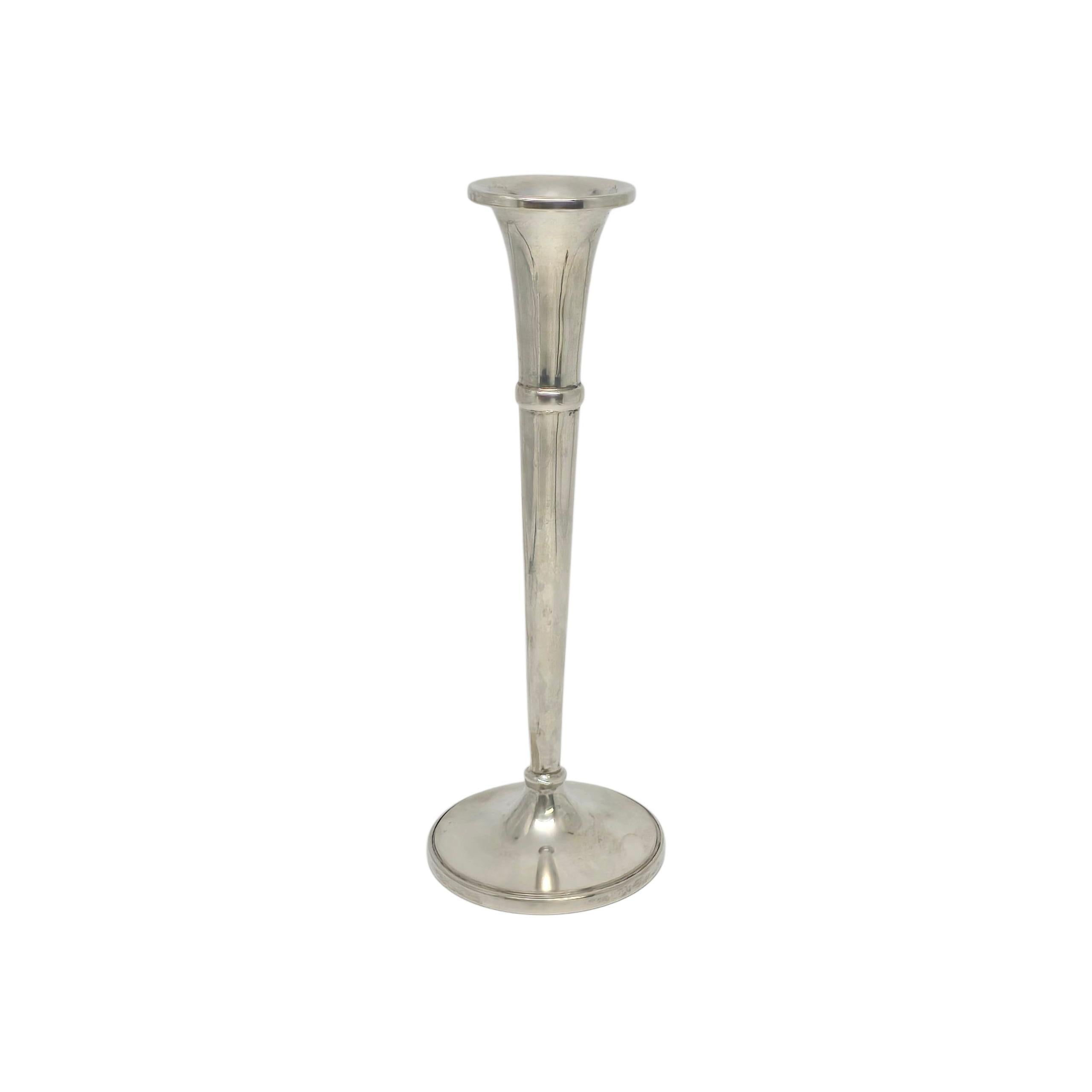 Cartier Sterling Silver Bud Vase 7 5/8