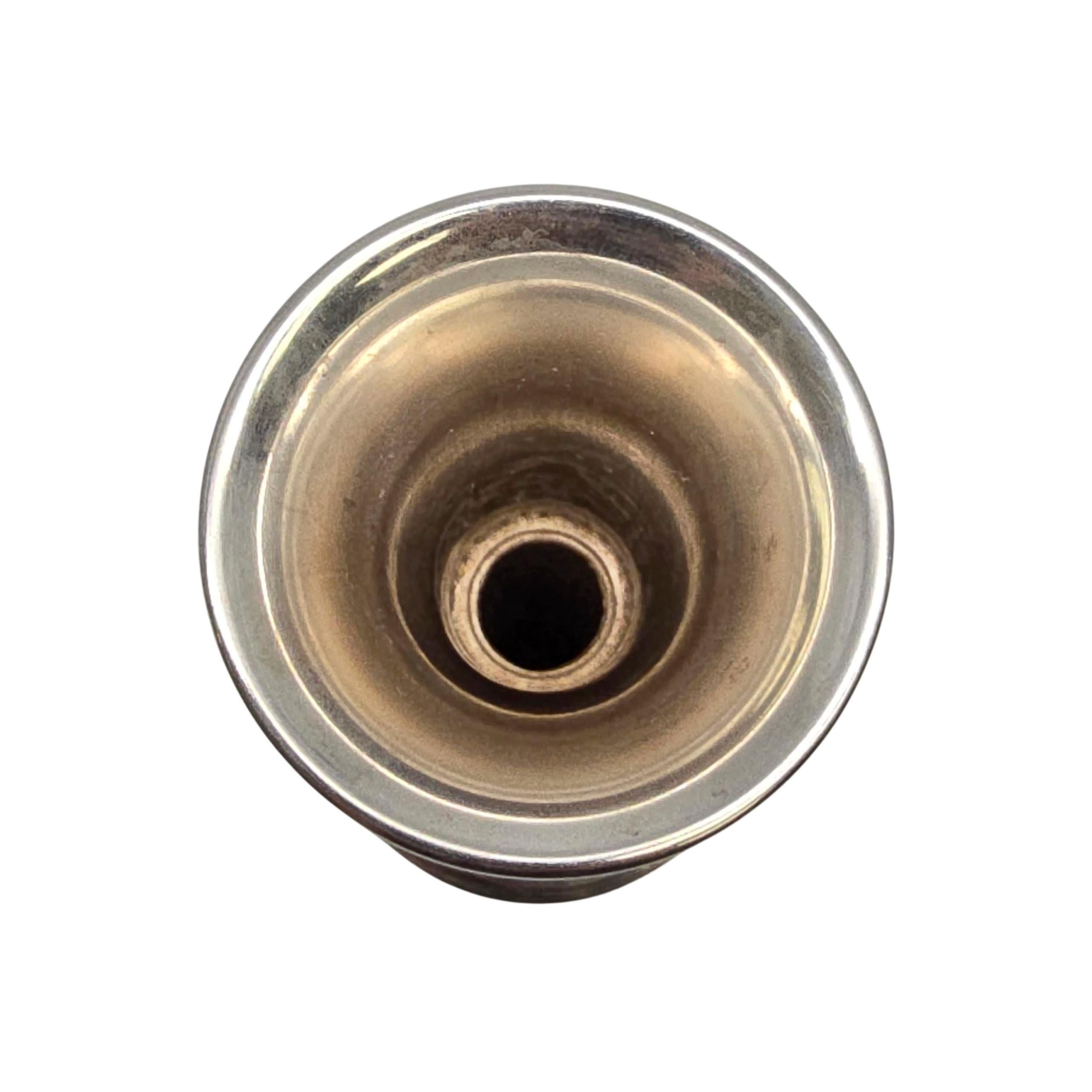 Cartier Sterling Silver Bud Vase 7 5/8