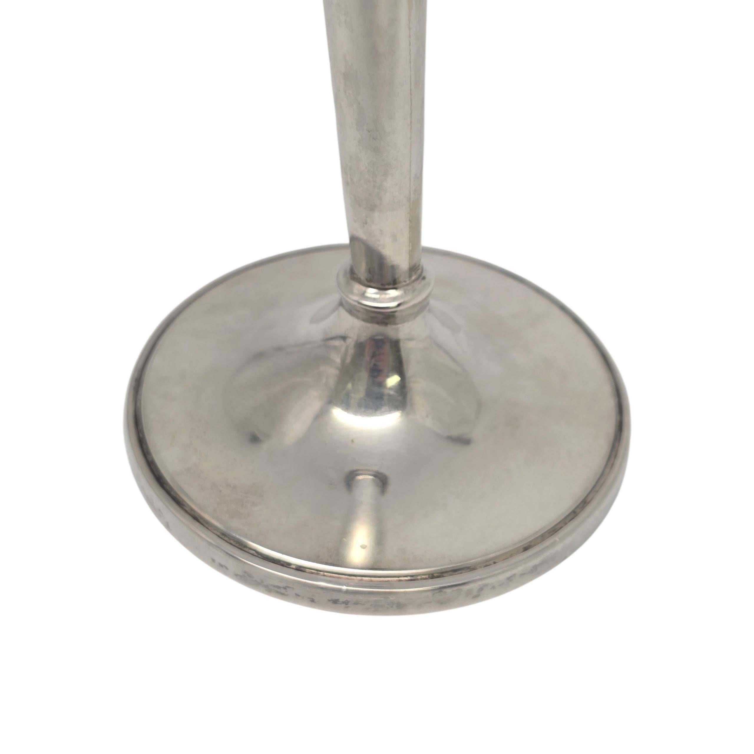Cartier Sterling Silver Bud Vase 7 5/8