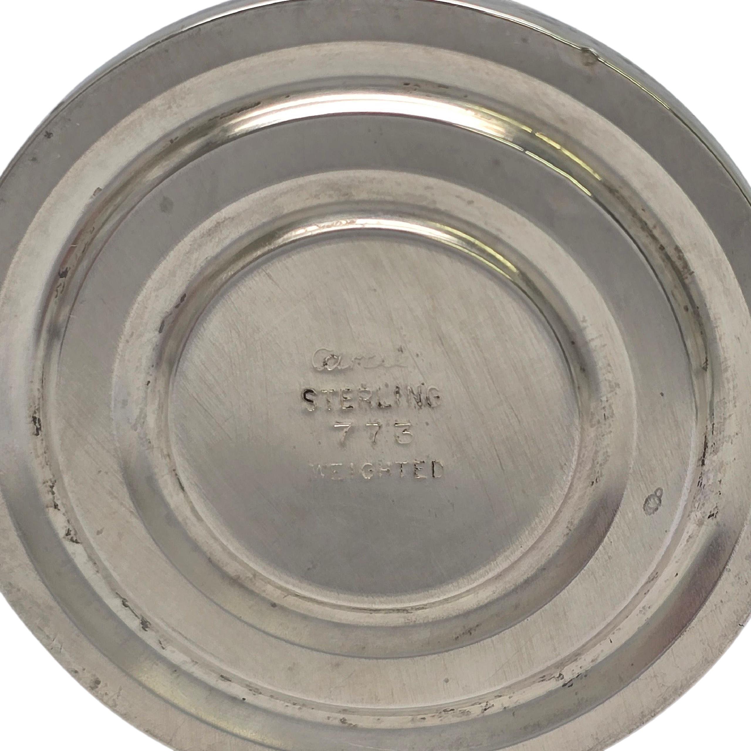 Cartier Sterling Silver Bud Vase 7 5/8