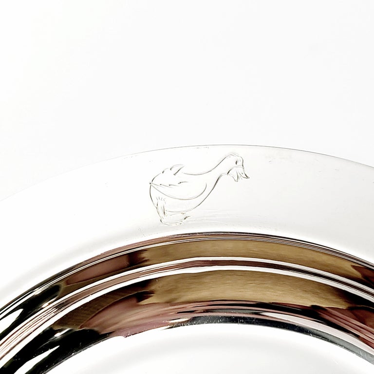 Cartier Sterling Silver Child's Bowl and Plate at 1stDibs