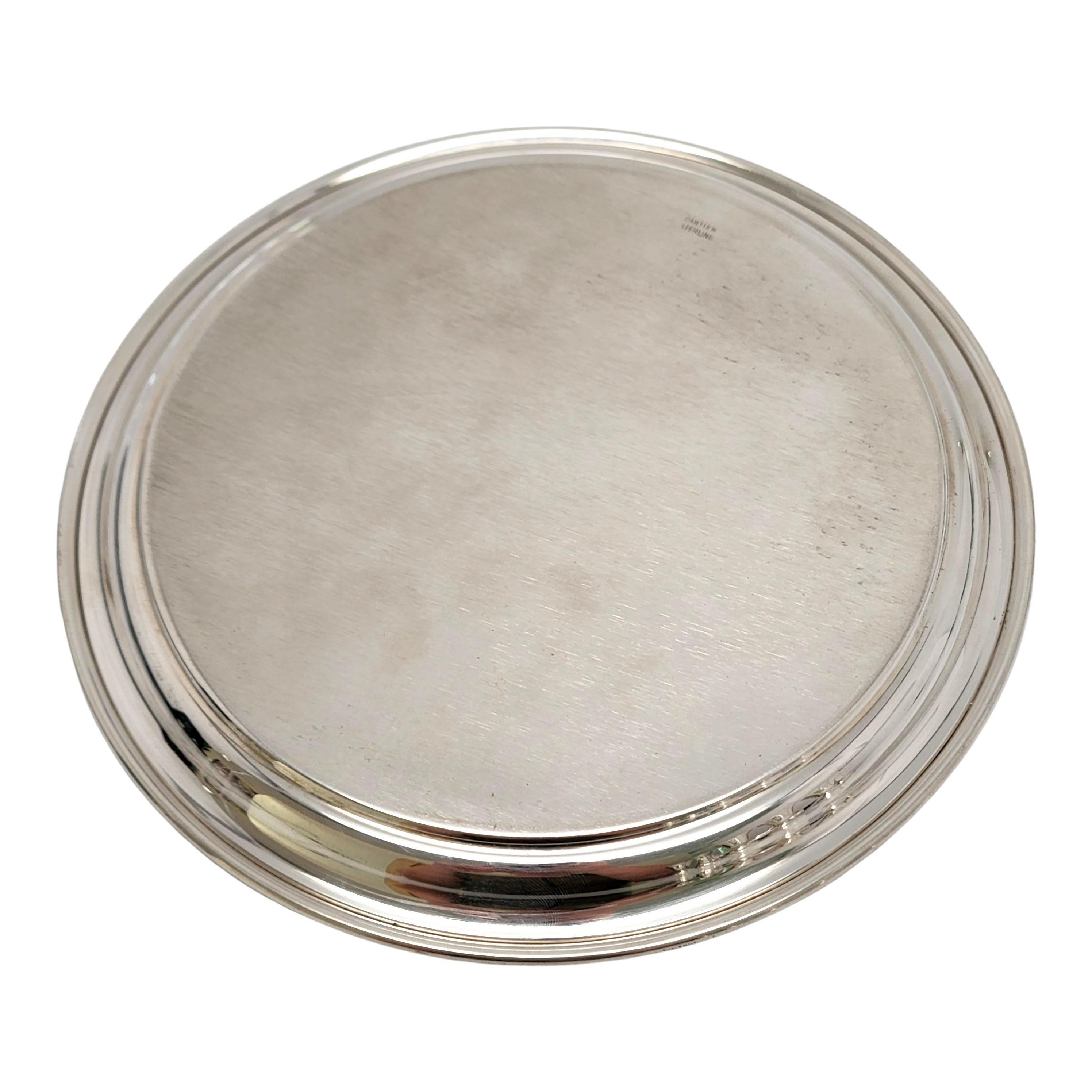 Cartier Sterling Silver Cordial Shot Cups with Tray 3