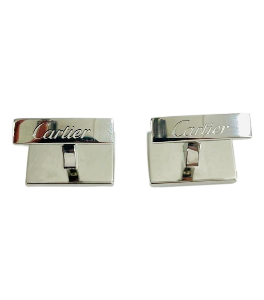 Cartier Sterling Silver Cuff Links 1