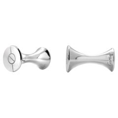 Retro Cartier Sterling Silver Diabolo Screw Cufflinks