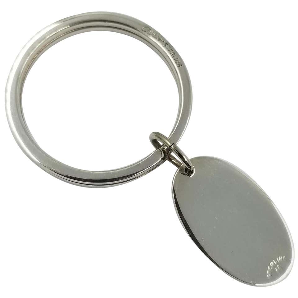 Cartier Sterling Silver Engravable Key Ring at 1stDibs | sterling ...