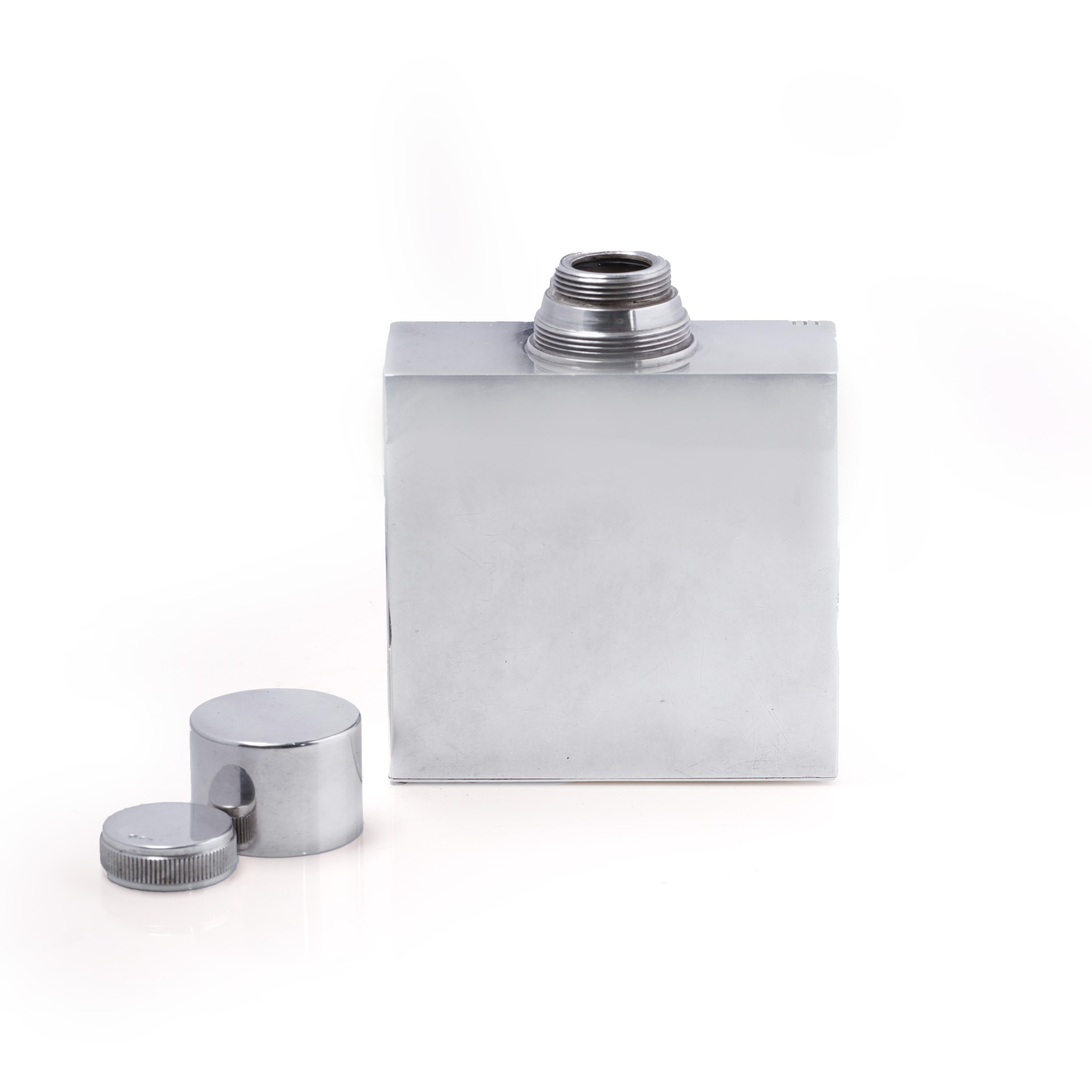 Vanity Case en cuir ajusté pour homme de Cartier en argent Sterling en vente 7