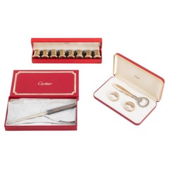 cadeau Cartier en argent sterling  Articles, 12 Pieces