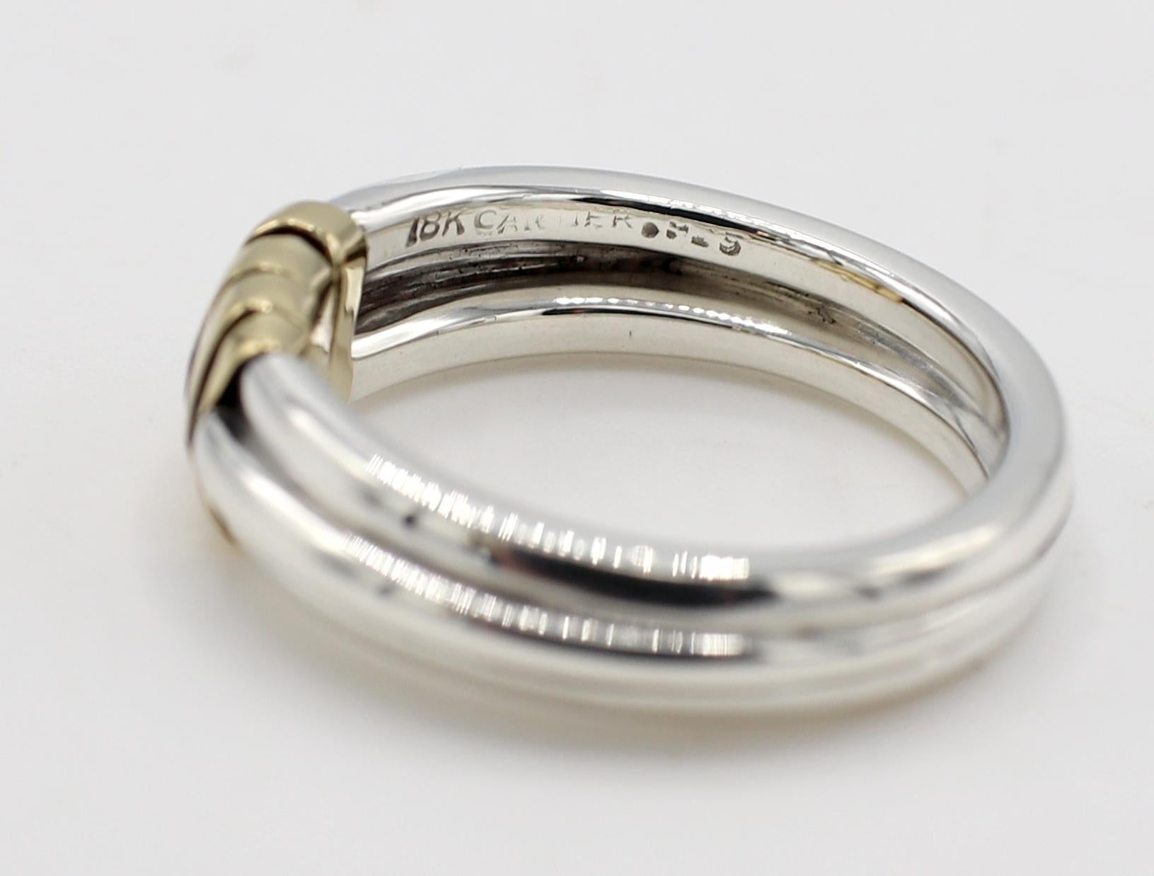 cartier sterling silver ring