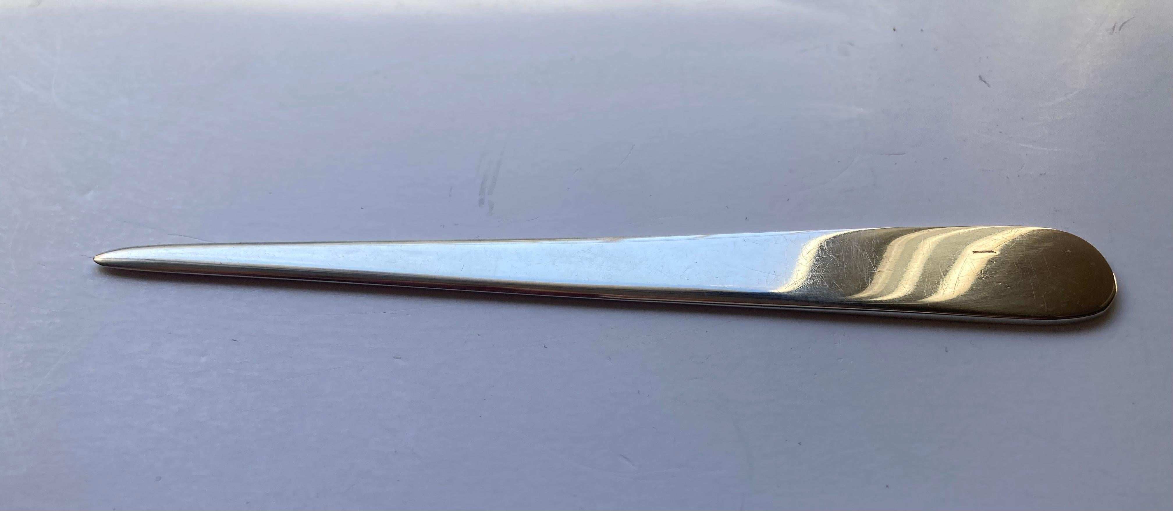 Mid-20th Century Cartier sterling silver letter opener  For Sale