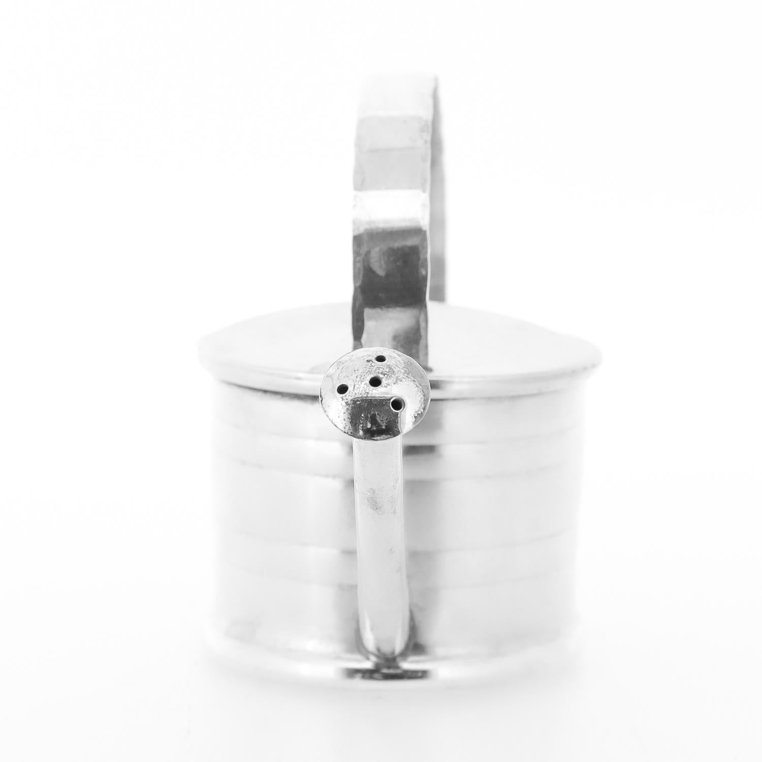 Cartier Sterlingsilber Martini-Cocktail-Figuren-Wasserkanne mit Vermouth-Tropfen 5