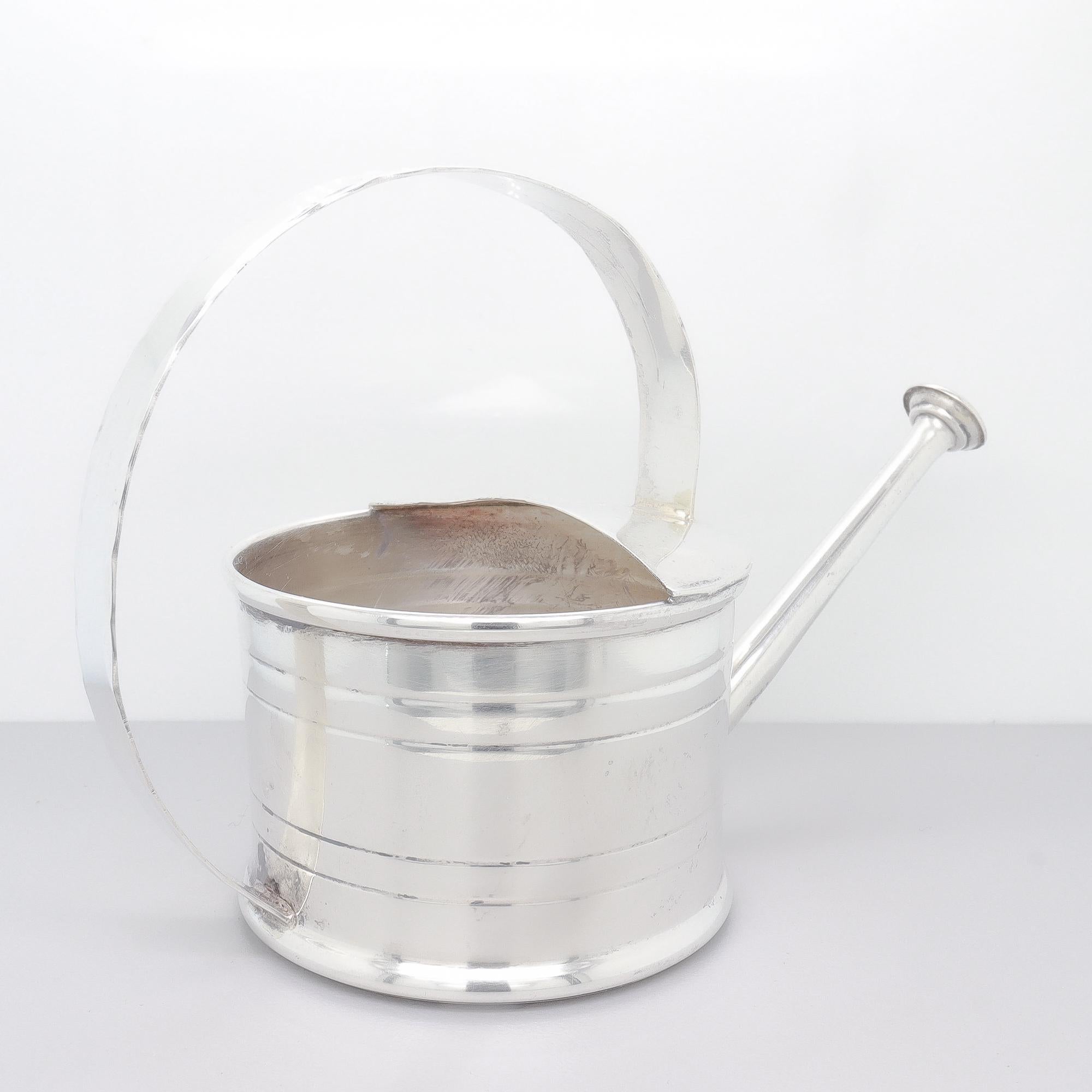 Cartier Sterling Silver Martini Cocktail Figural Watering Can Vermouth Dropper For Sale 6
