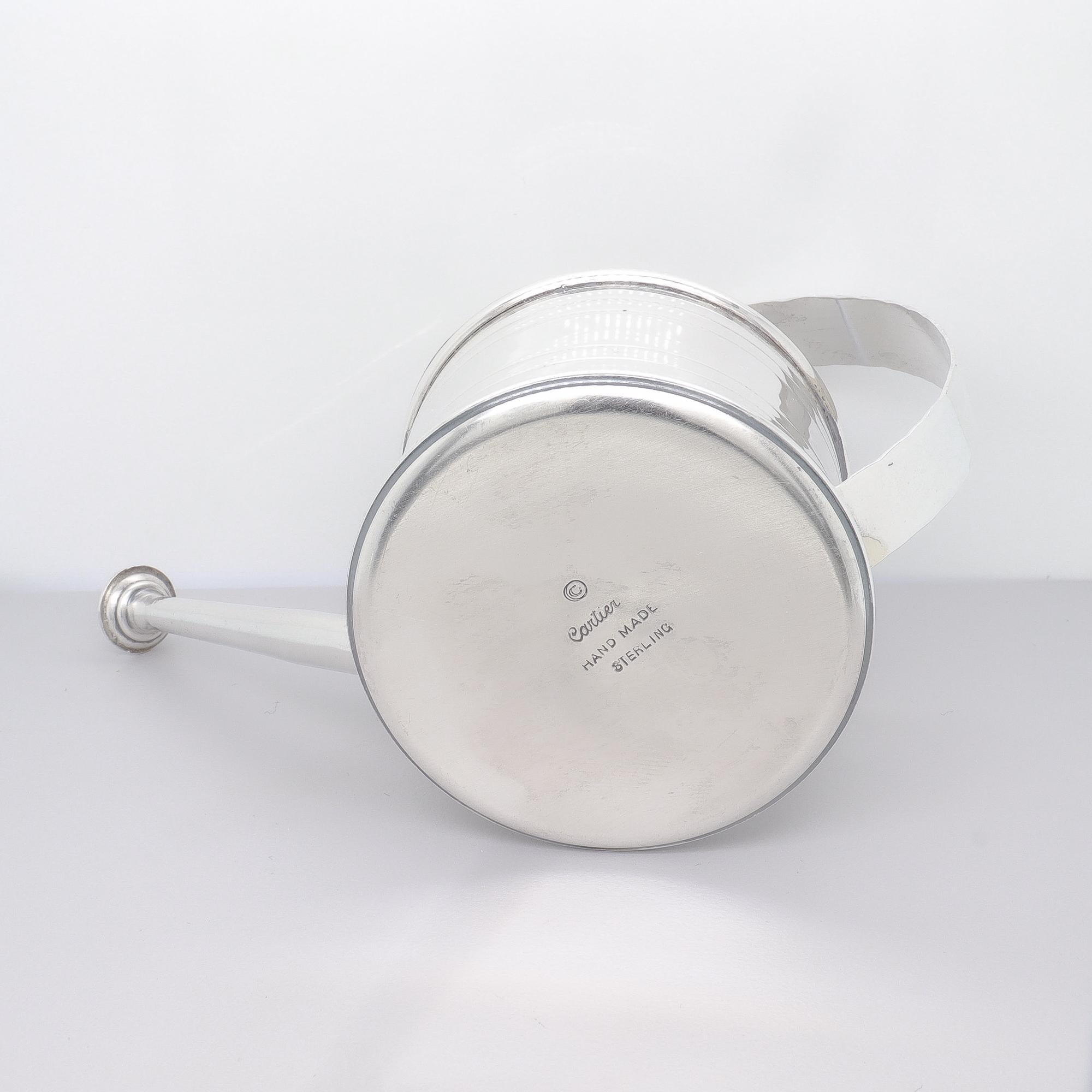 Cartier Sterling Silver Martini Cocktail Figural Watering Can Vermouth Dropper For Sale 9