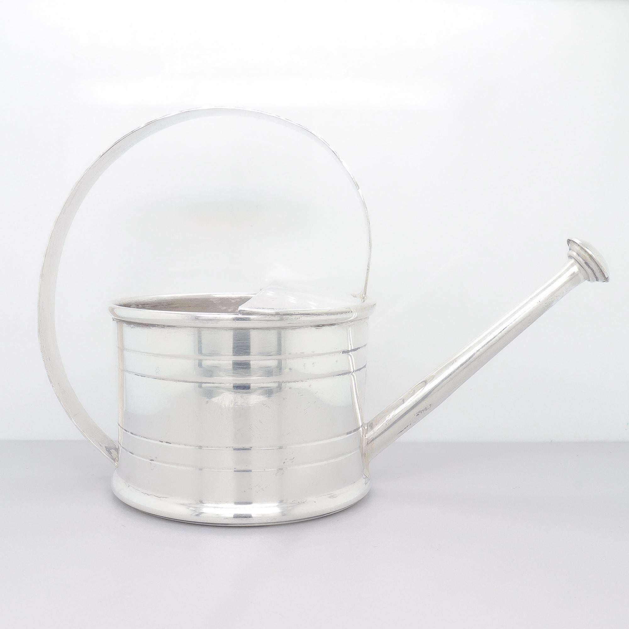 Modern Cartier Sterling Silver Martini Cocktail Figural Watering Can Vermouth Dropper For Sale