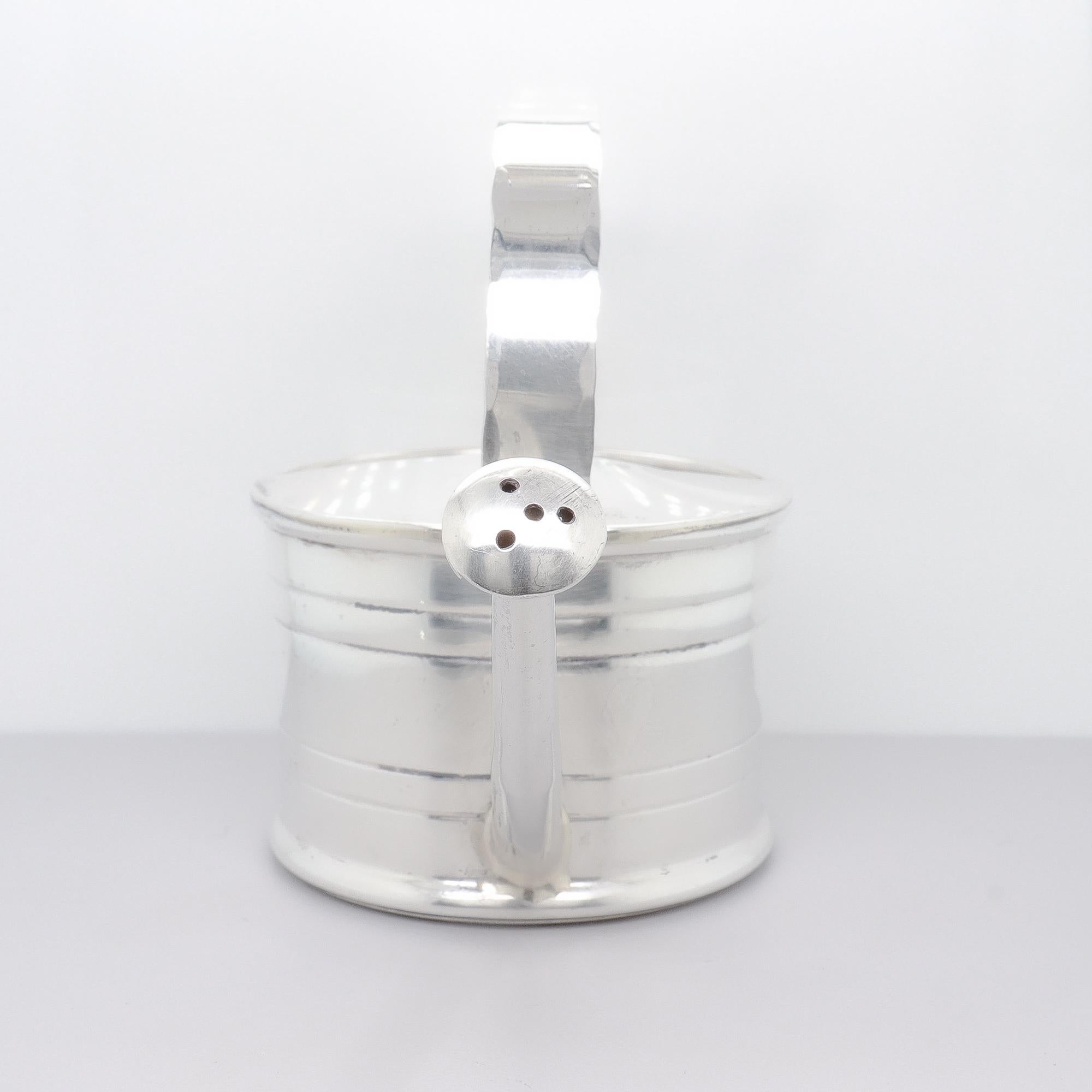 Cartier Sterling Silver Martini Cocktail Figural Watering Can Vermouth Dropper For Sale 1