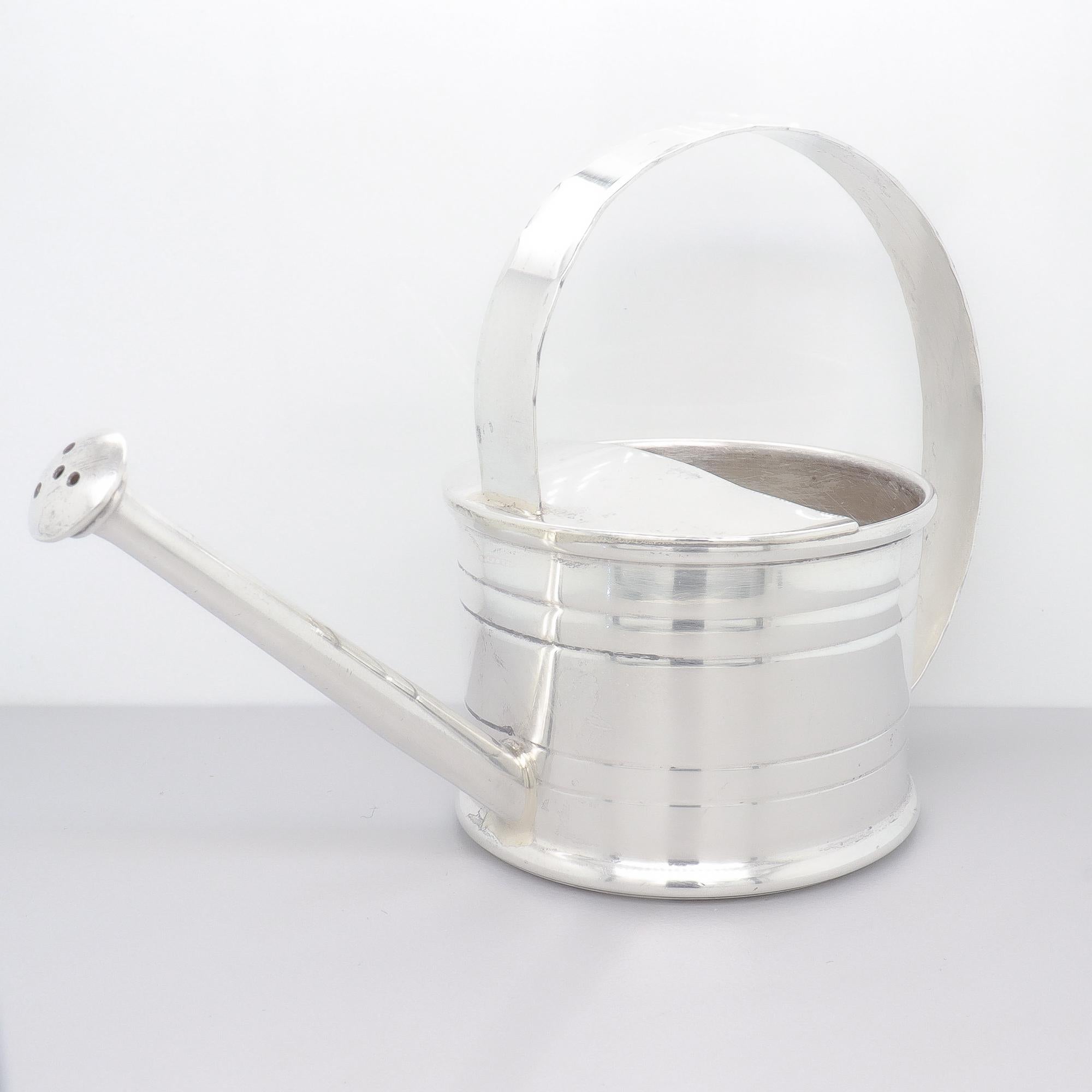 Cartier Sterling Silver Martini Cocktail Figural Watering Can Vermouth Dropper For Sale 2