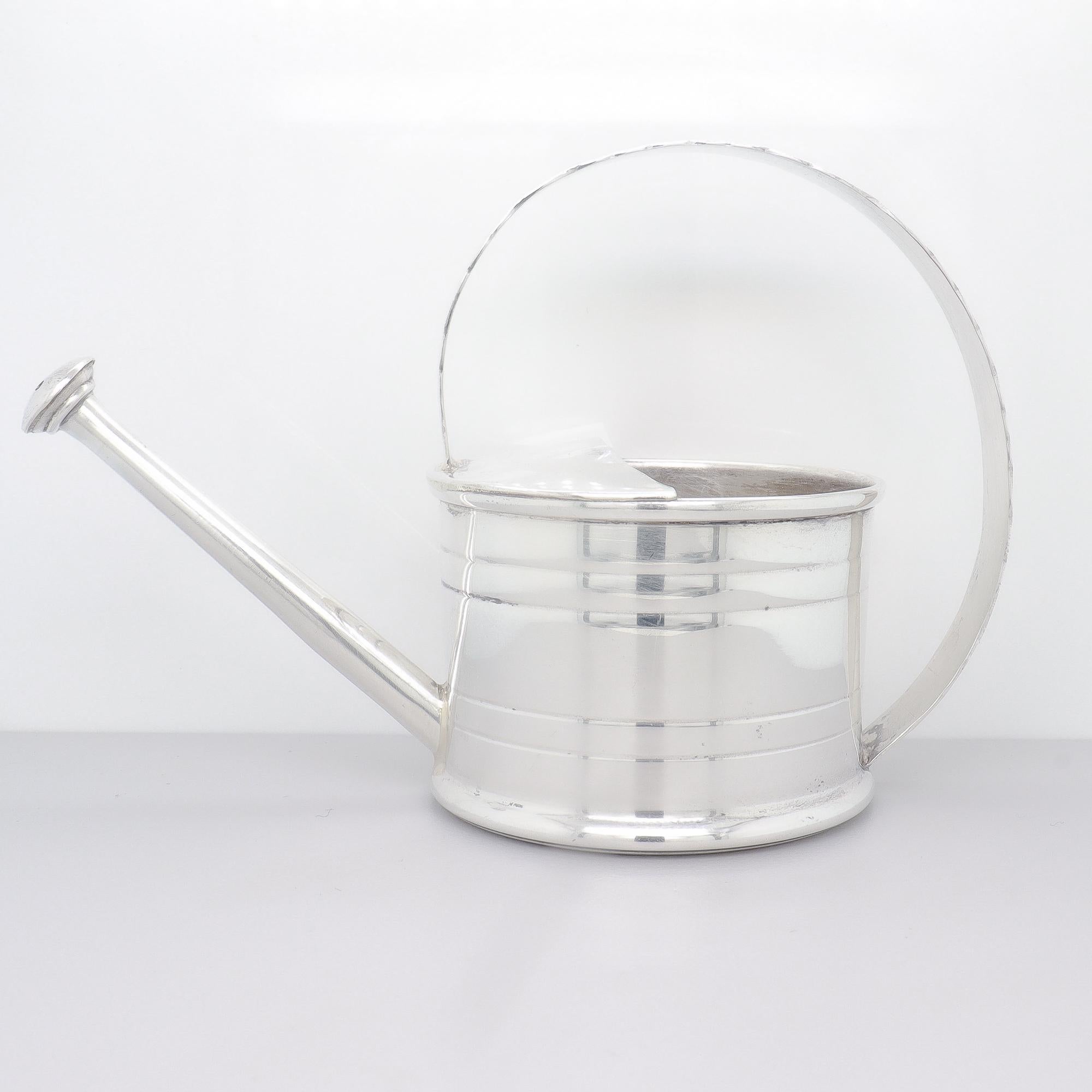 Cartier Sterling Silver Martini Cocktail Figural Watering Can Vermouth Dropper For Sale 3