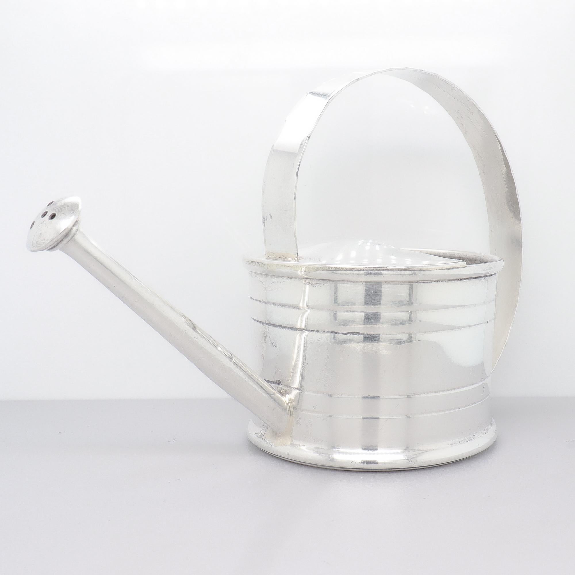 Cartier Sterling Silver Martini Cocktail Figural Watering Can Vermouth Dropper For Sale 4