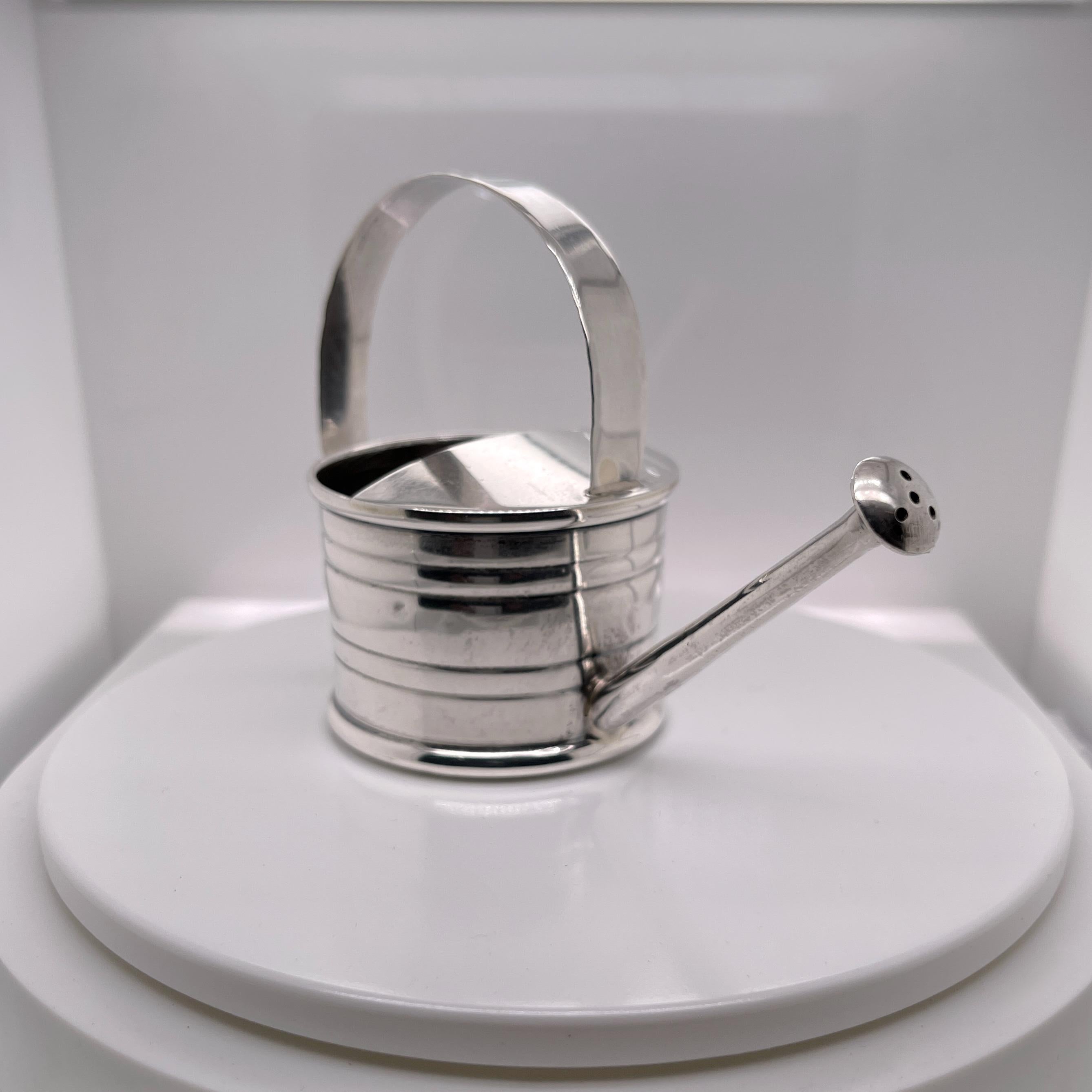 Women's or Men's Cartier Sterling Silver Martini or Cocktail 'Watering Can' Vermouth Dropper