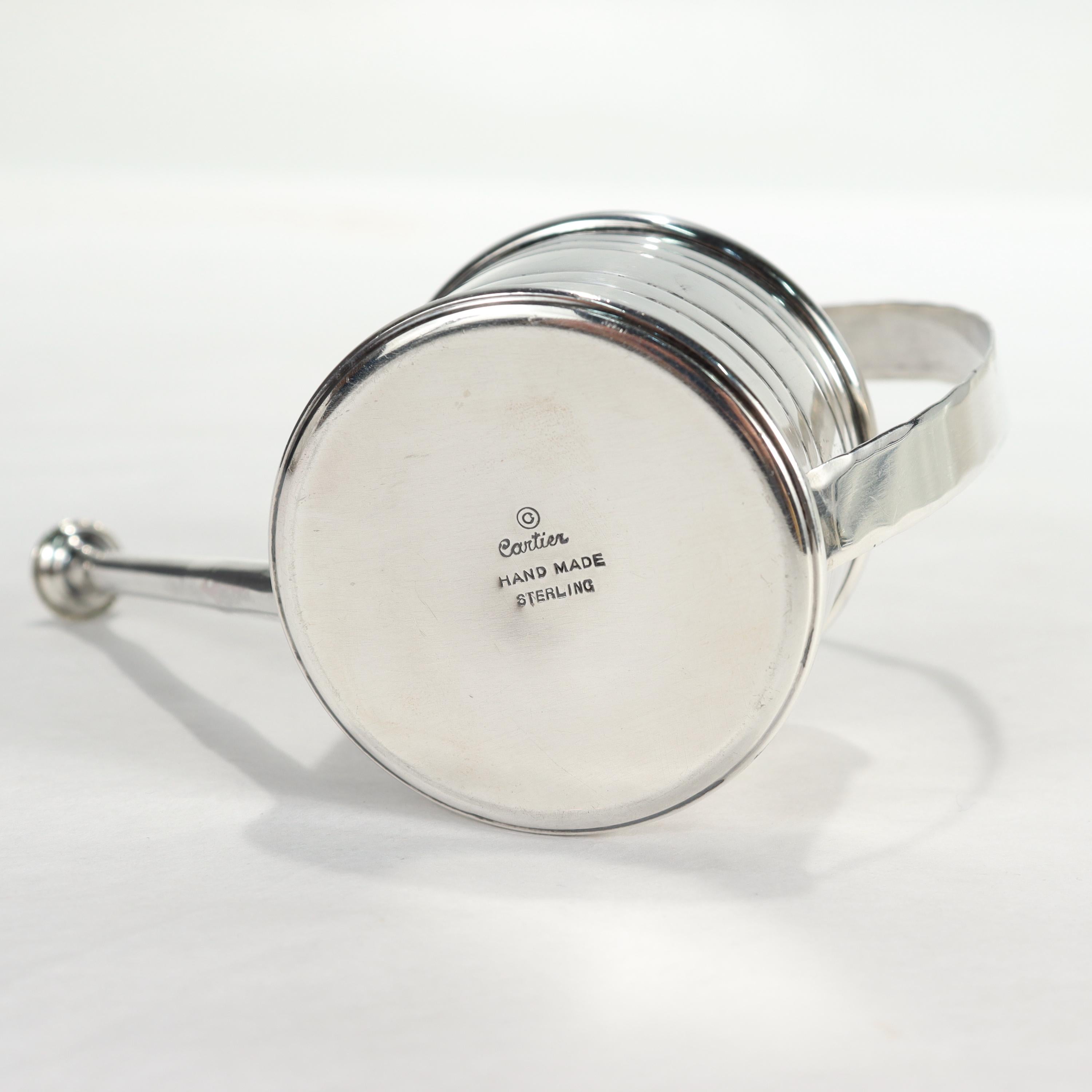 Cartier Sterling Silver Martini or Cocktail 'Watering Can' Vermouth Dropper 4