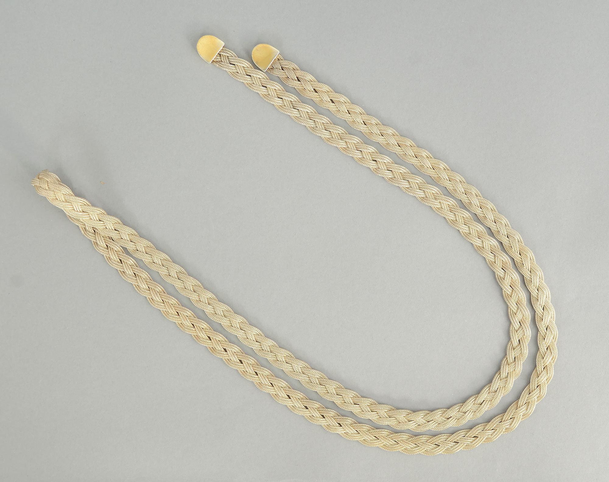 Cartier Sterling Silver Necklace/ Belt In Excellent Condition In Darnestown, MD
