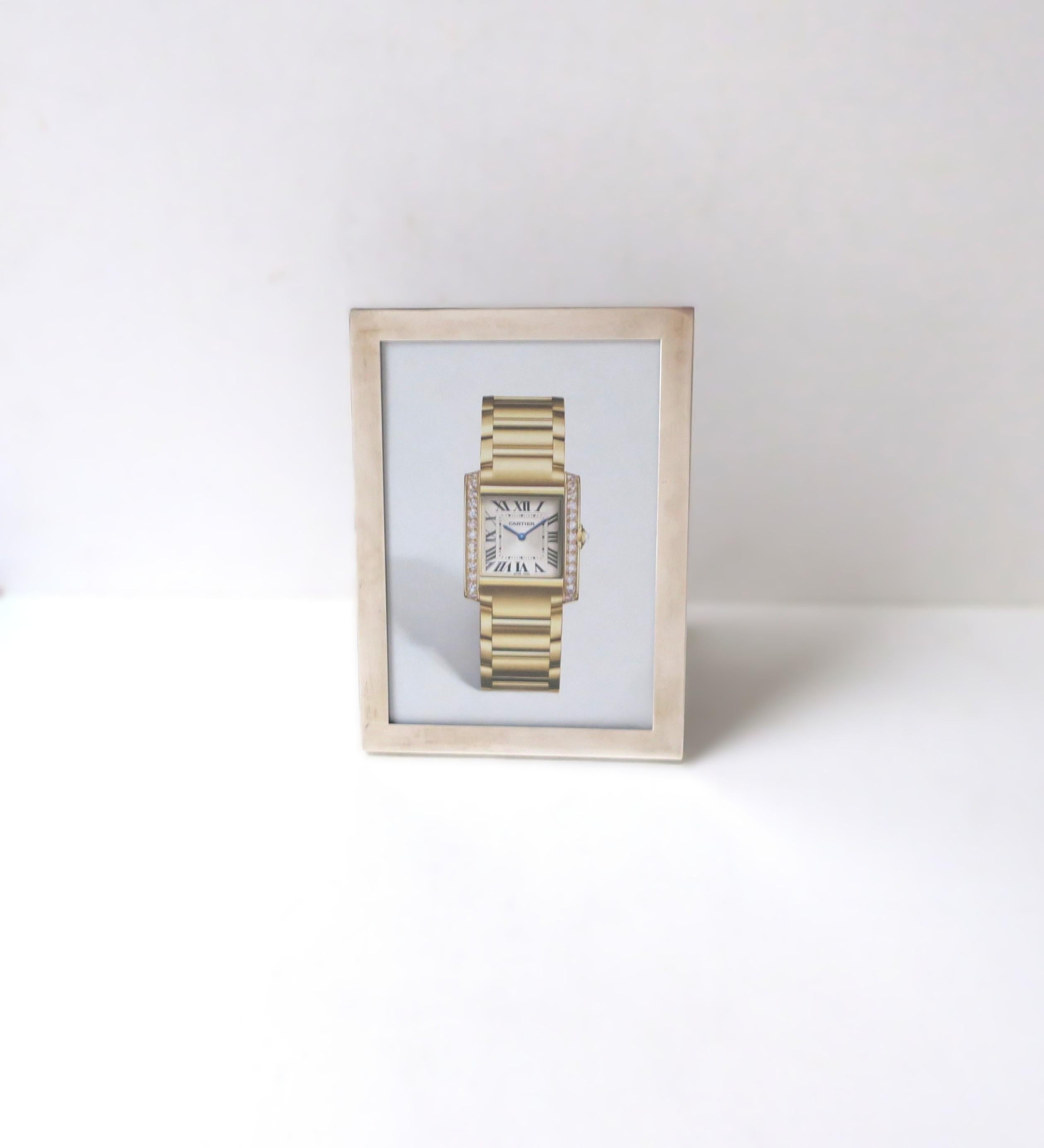 Cartier Bilderrahmen aus Sterlingsilber (Moderne) im Angebot