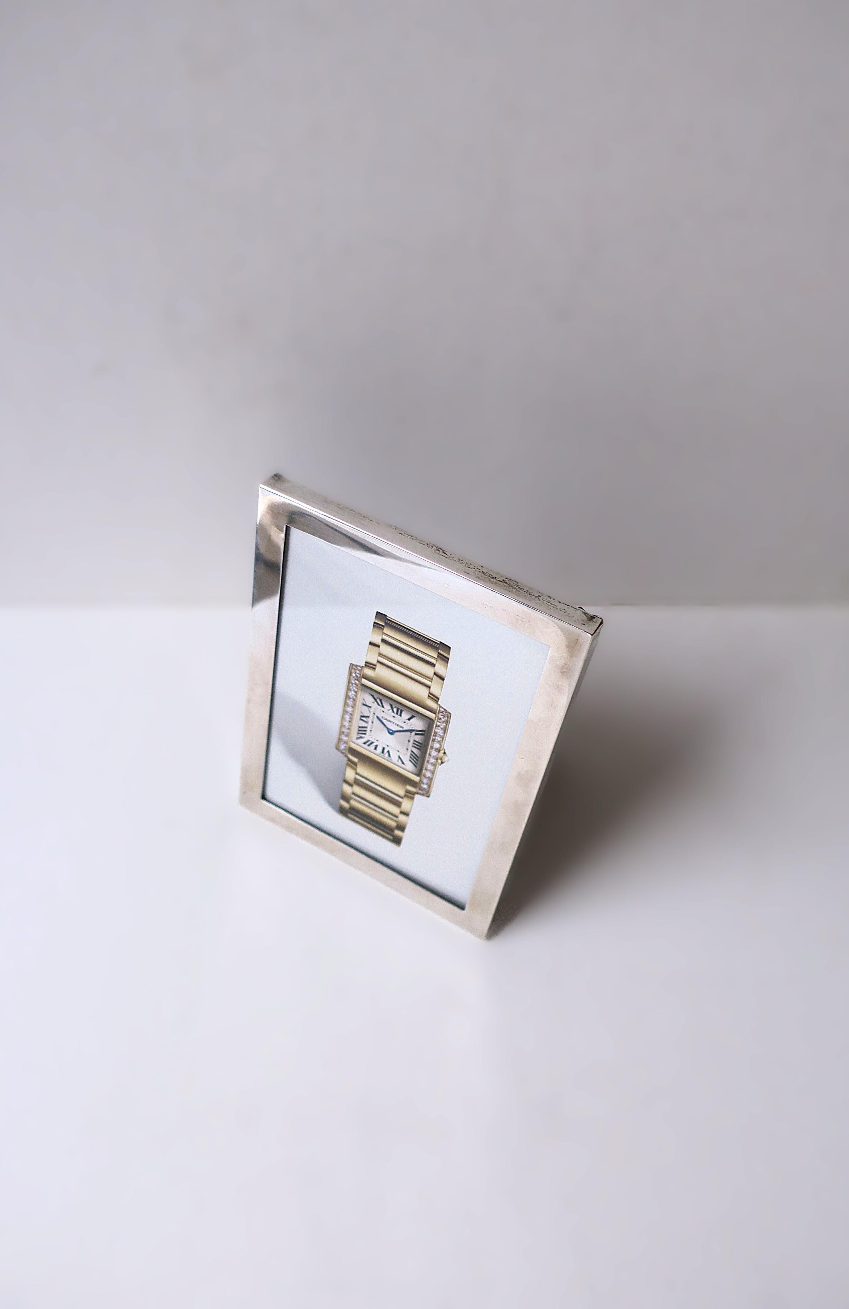 Cartier Bilderrahmen aus Sterlingsilber (Französisch) im Angebot