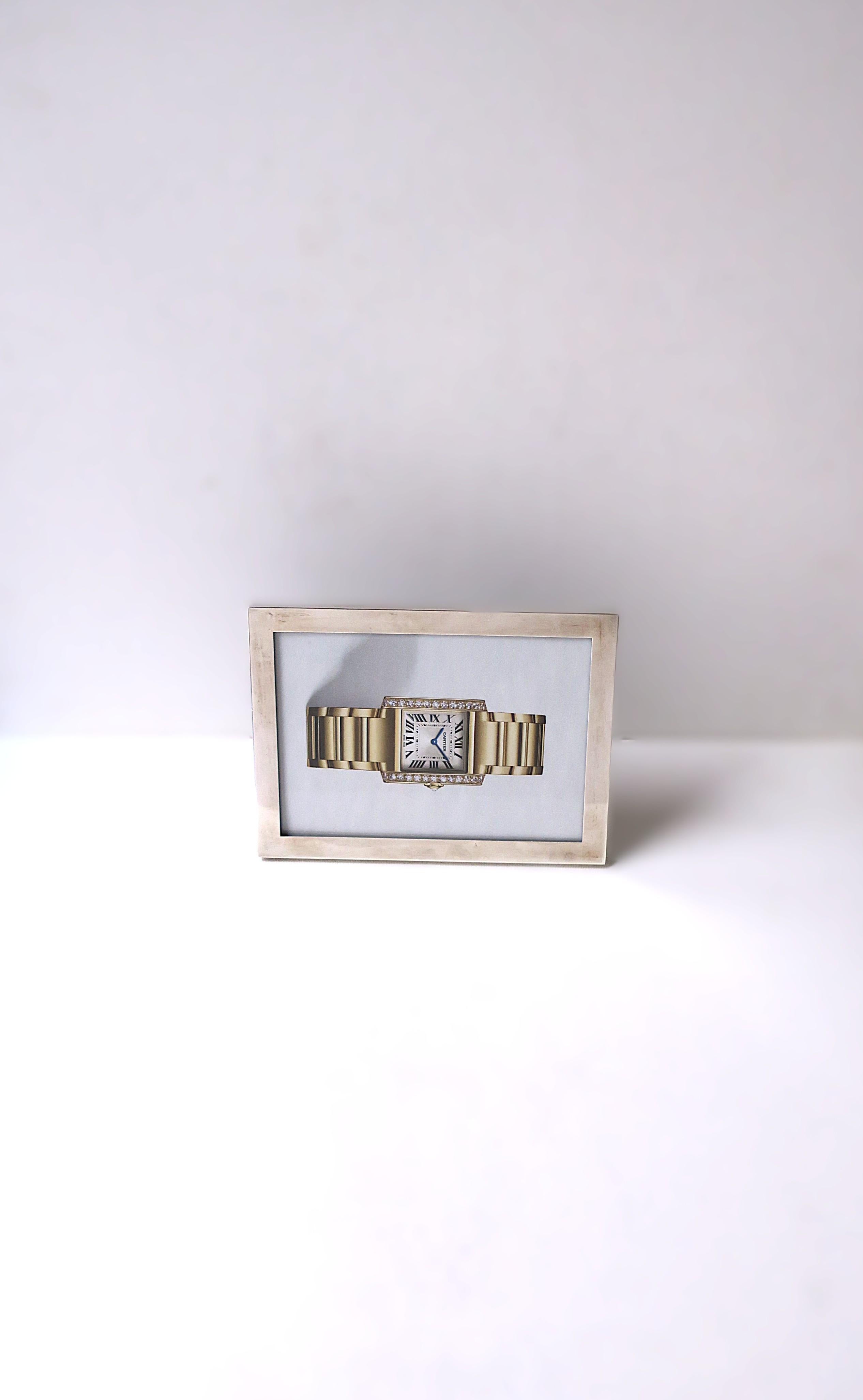 Cartier Bilderrahmen aus Sterlingsilber (Handgefertigt) im Angebot