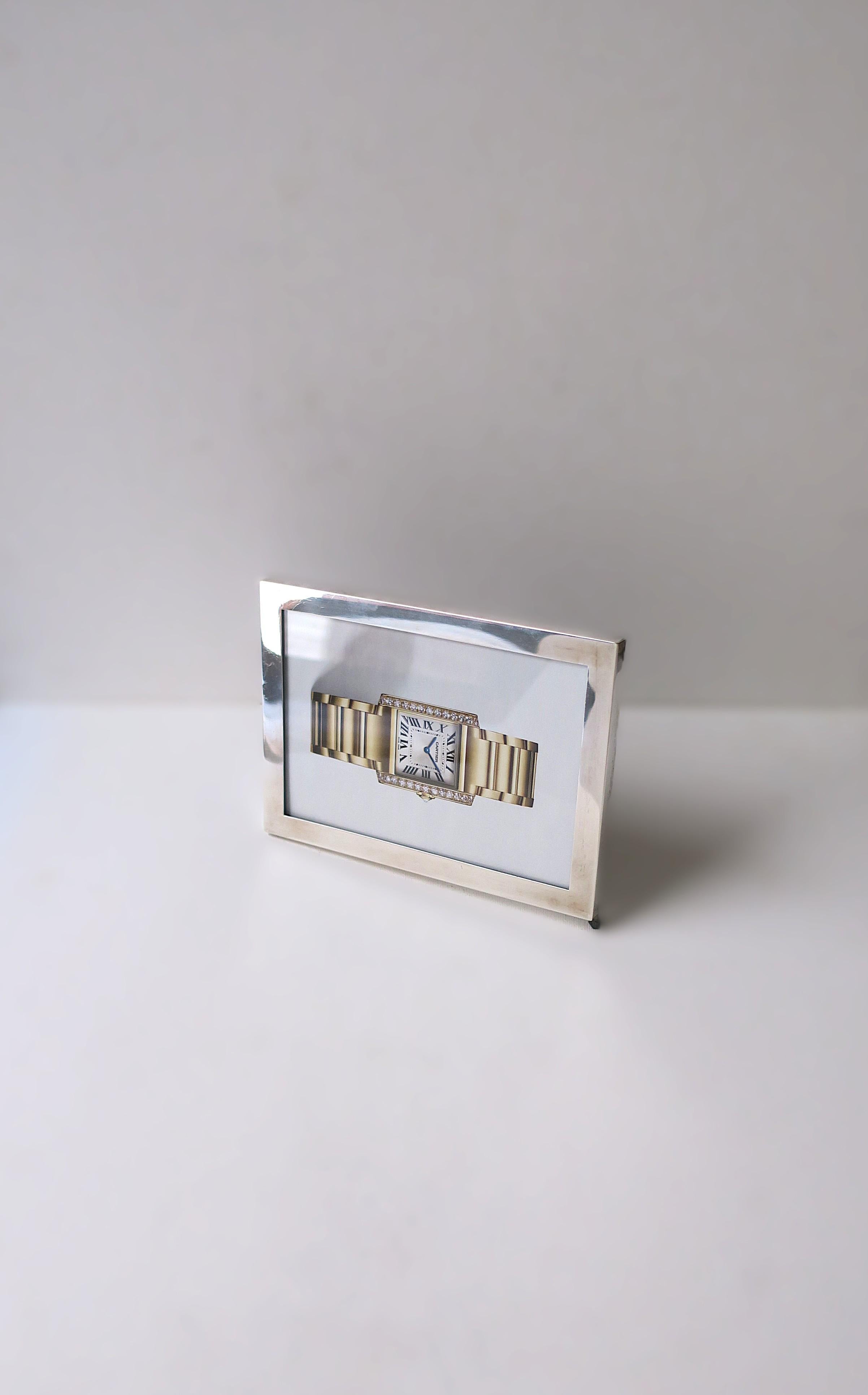 Cartier Bilderrahmen aus Sterlingsilber im Zustand „Gut“ im Angebot in New York, NY