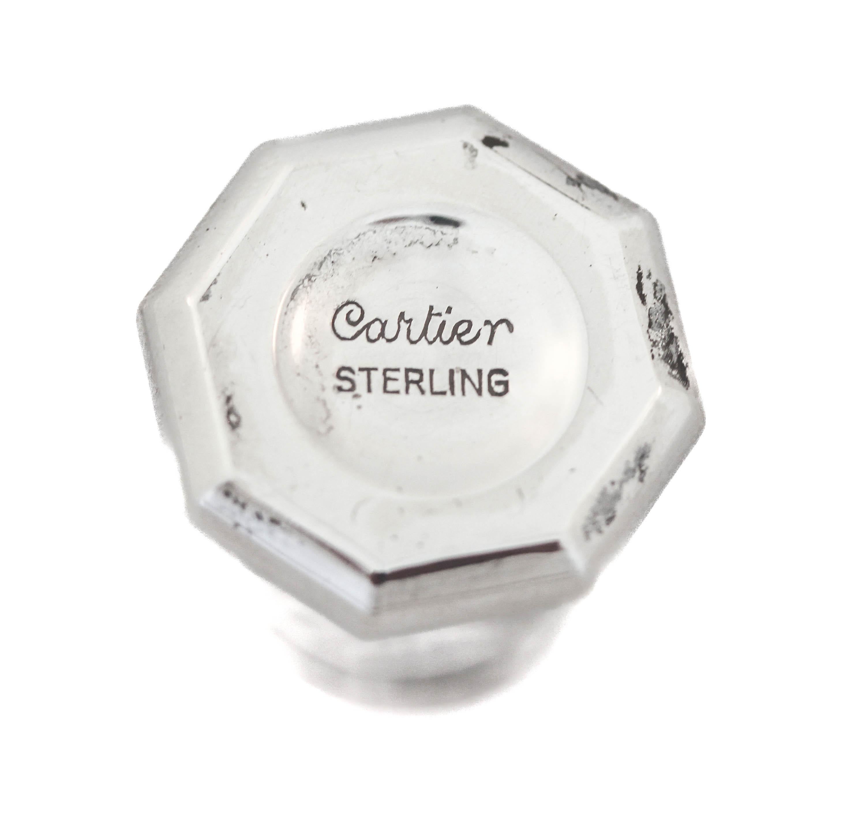 Cartier Sterling Silver Salt Shakers 1