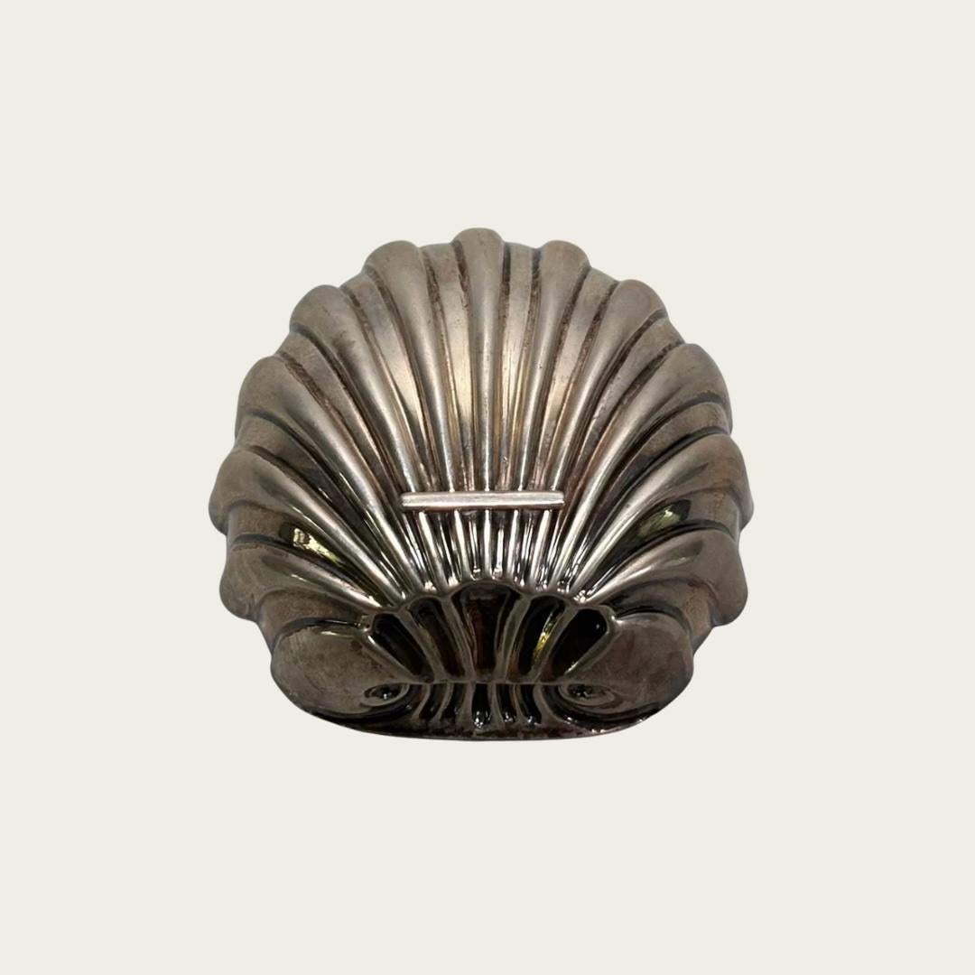 Cartier Sterling Silber Shell Form Schale (20. Jahrhundert) im Angebot