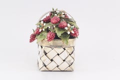 Cartier Sterling Silver Strawberries and Flowers Basket
