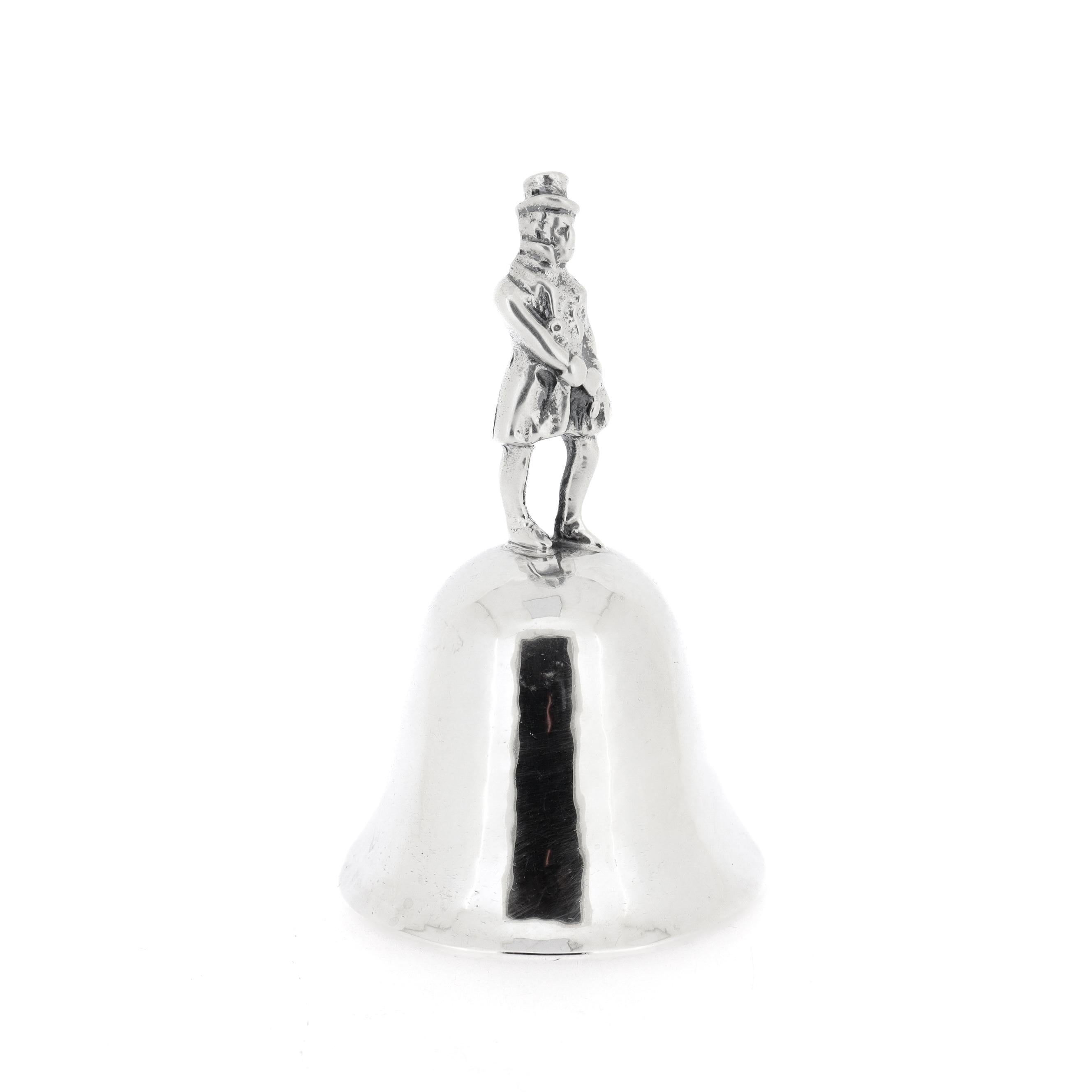 Campana de mesa Cartier de plata de ley con asa figurada en Bueno estado para la venta en Philadelphia, PA