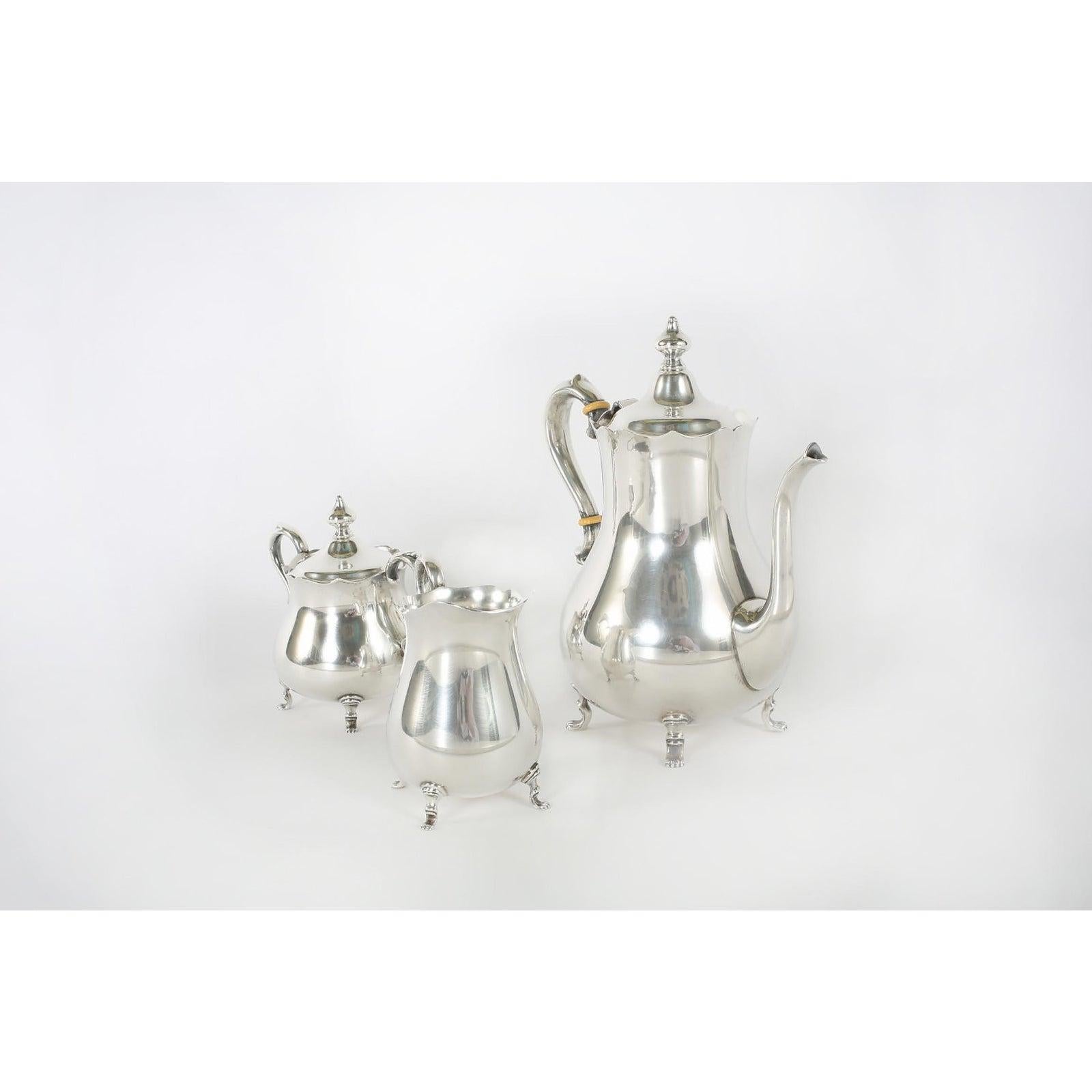 Cartier Sterling Silver Tea / Coffee Service, Set of 3 In Good Condition In Tarry Town, NY