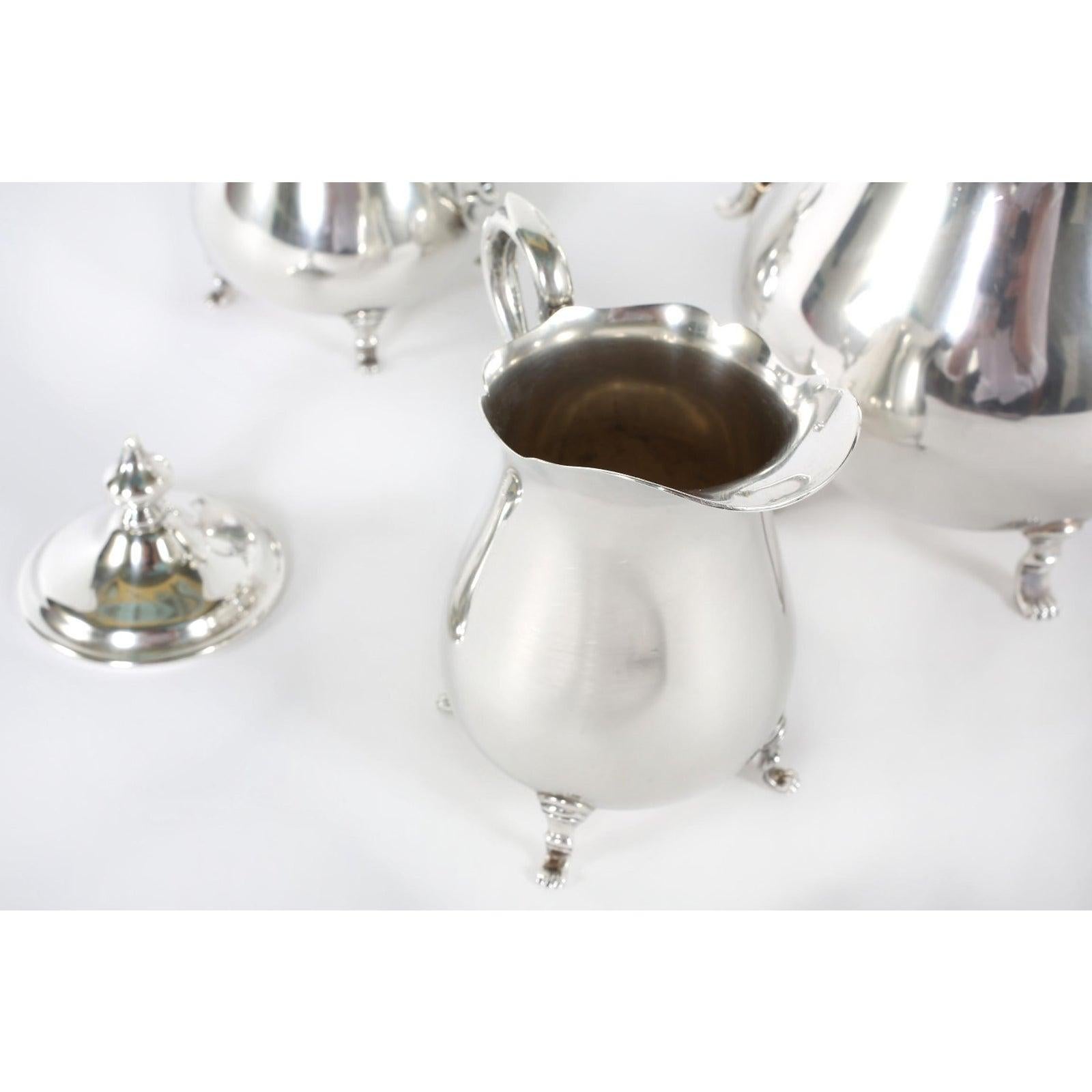 20th Century Cartier Sterling Silver Tea / Coffee Service, Set of 3