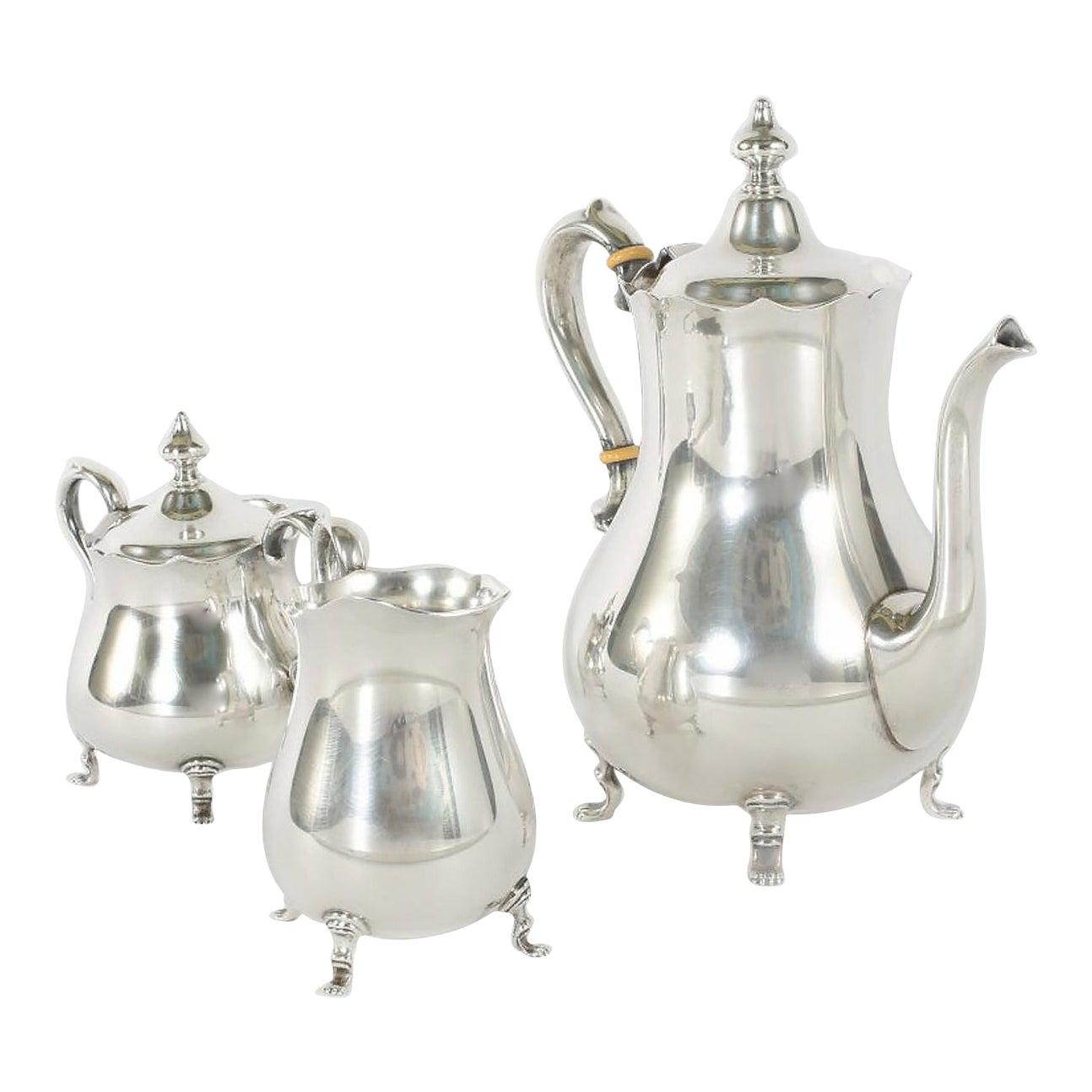 Cartier Sterling Silver Tea / Coffee Service, Set of 3 2