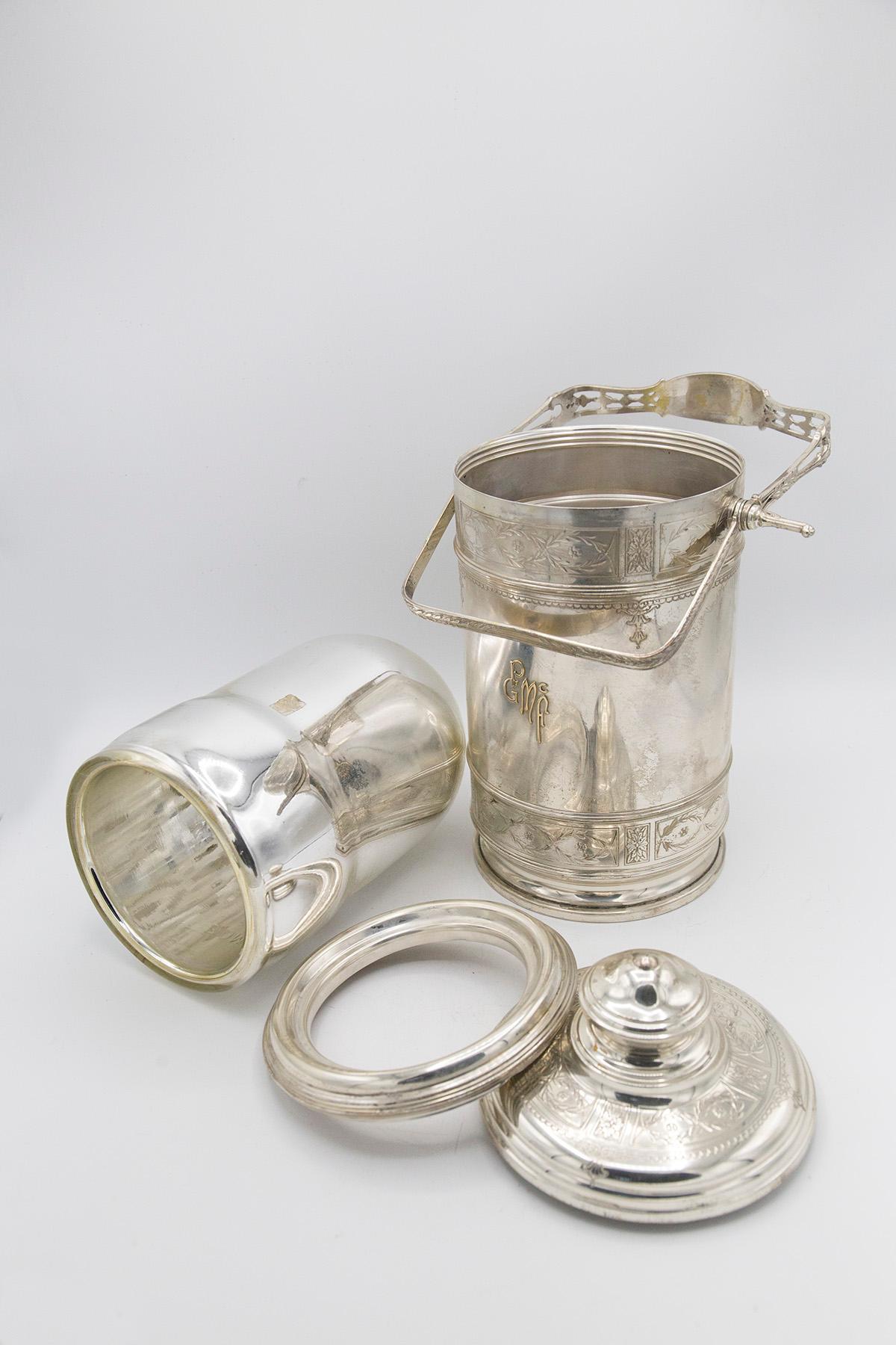 Cartier Sterling Silver Thermos, Branded For Sale 6