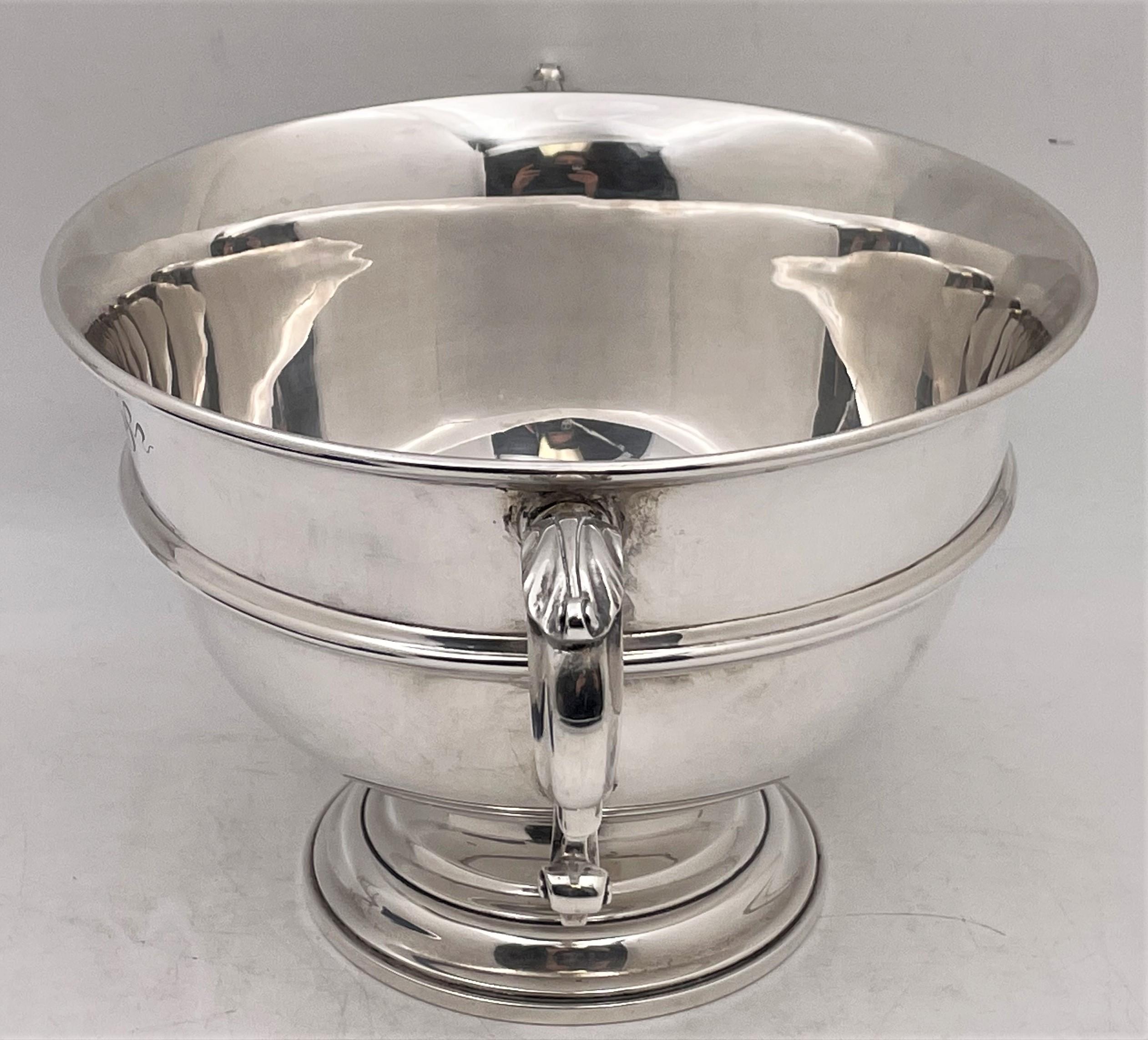Unknown Cartier Sterling Silver Two-Handled Centerpiece Bowl/ Trophy For Sale