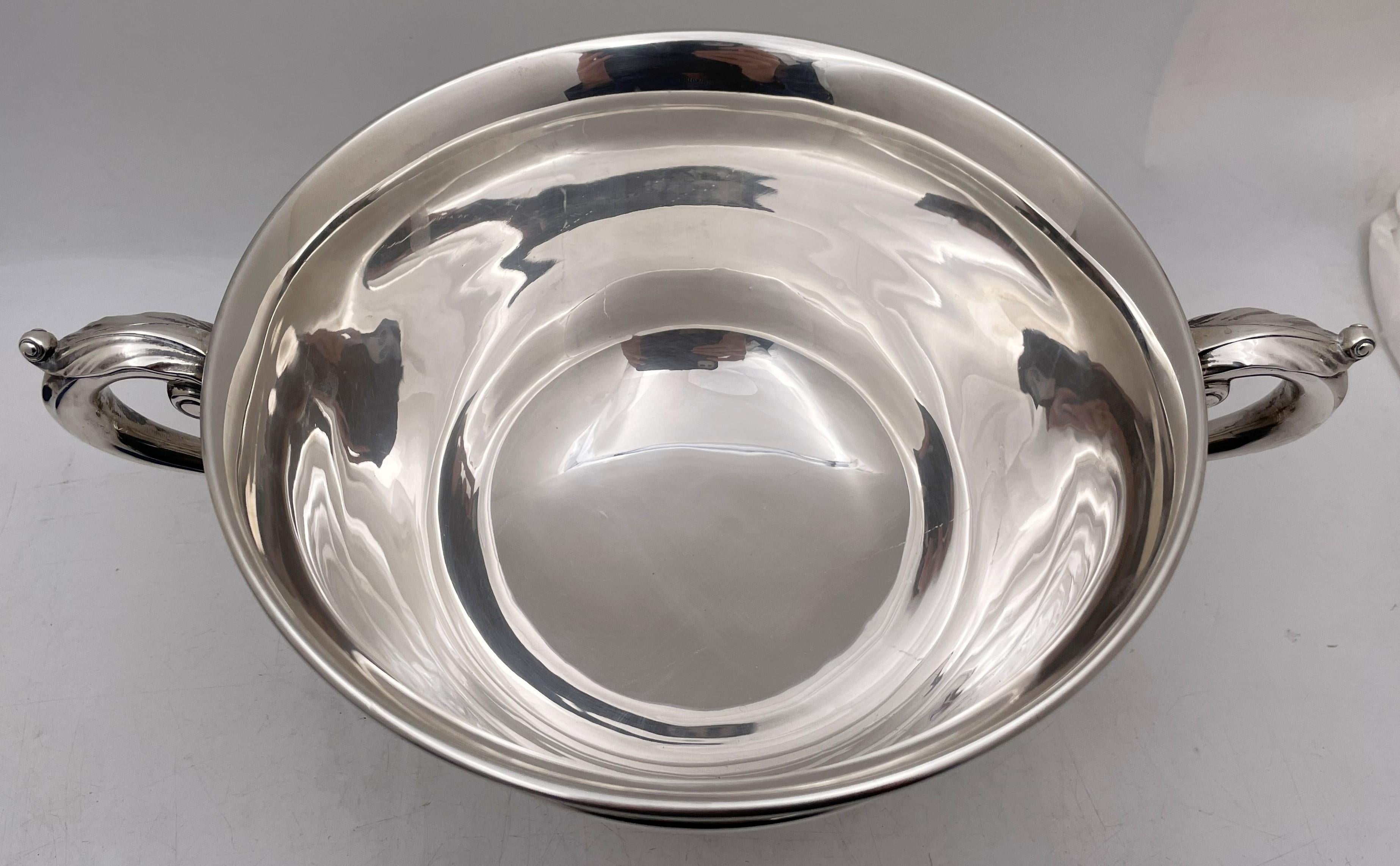 20th Century Cartier Sterling Silver Two-Handled Centerpiece Bowl/ Trophy For Sale