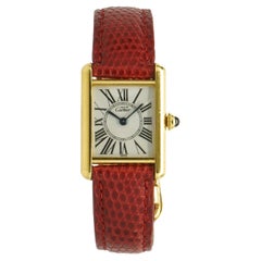 Cartier Sterling Silver Vermeil Tank
