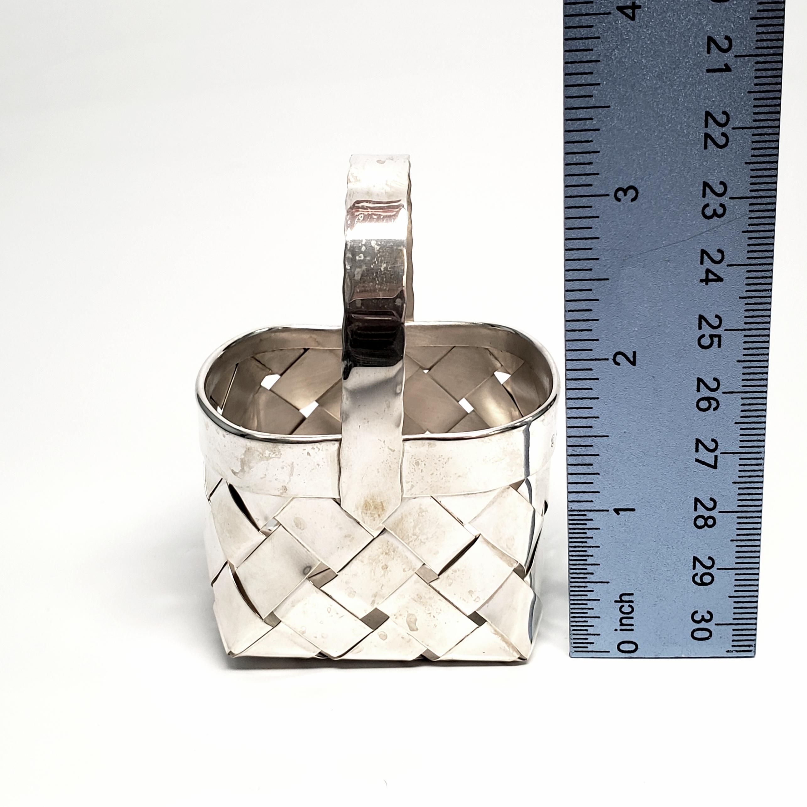 Cartier Sterling Silver Woven Basket 4