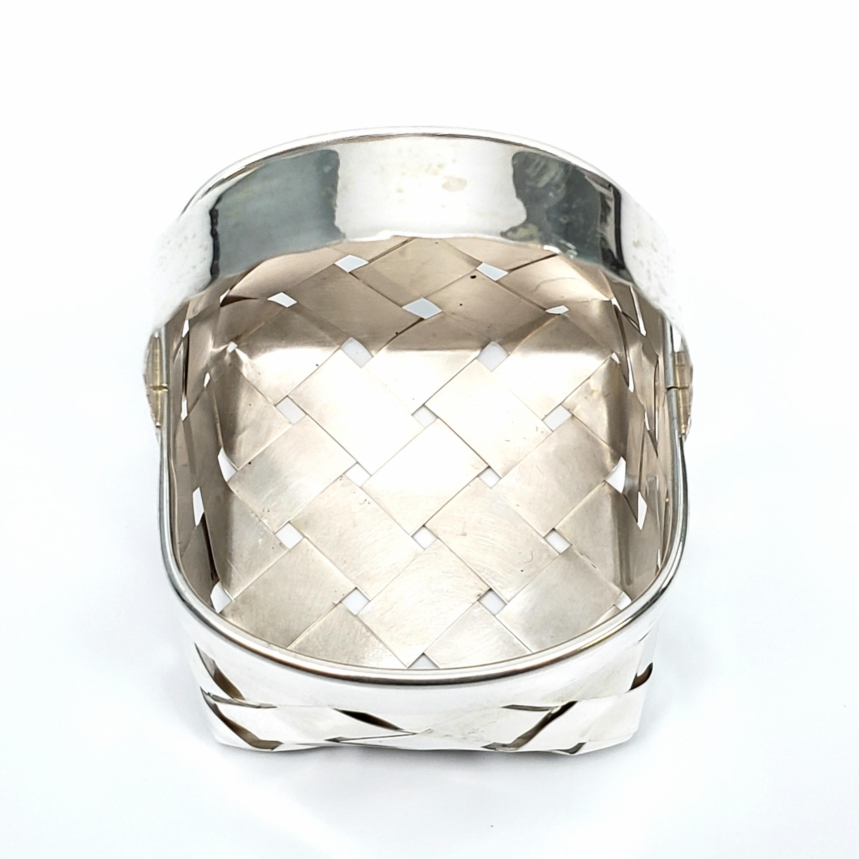 Cartier Sterling Silver Woven Basket 1